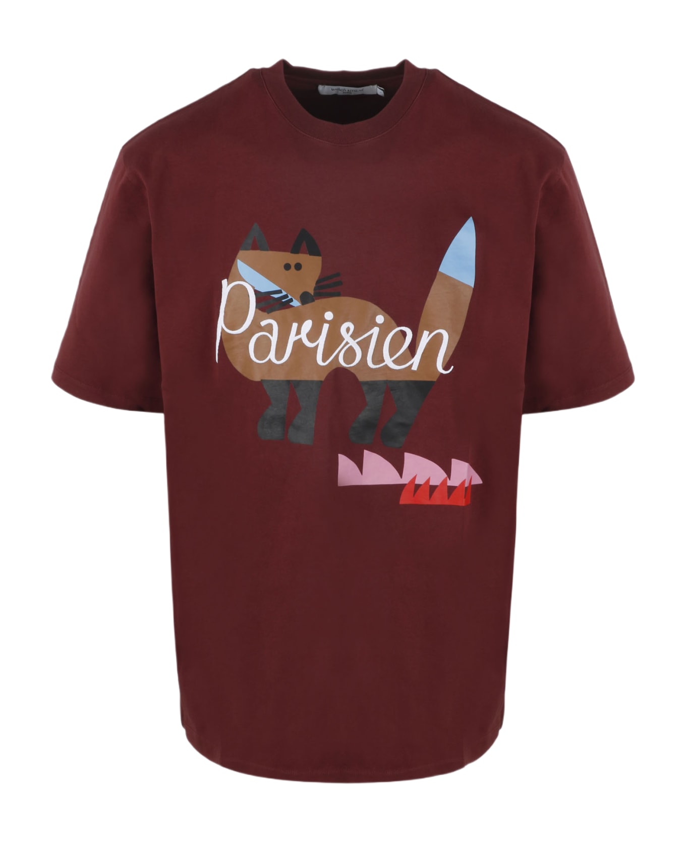 Maison Kitsuné Bill Rebholz Parisien T-shirt - Pink & Purple