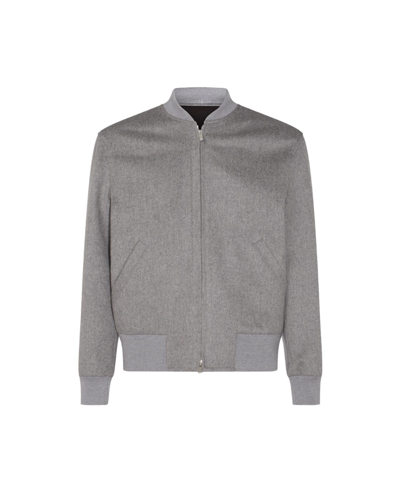 Lardini Grey Wool Casual Jacket - Grey