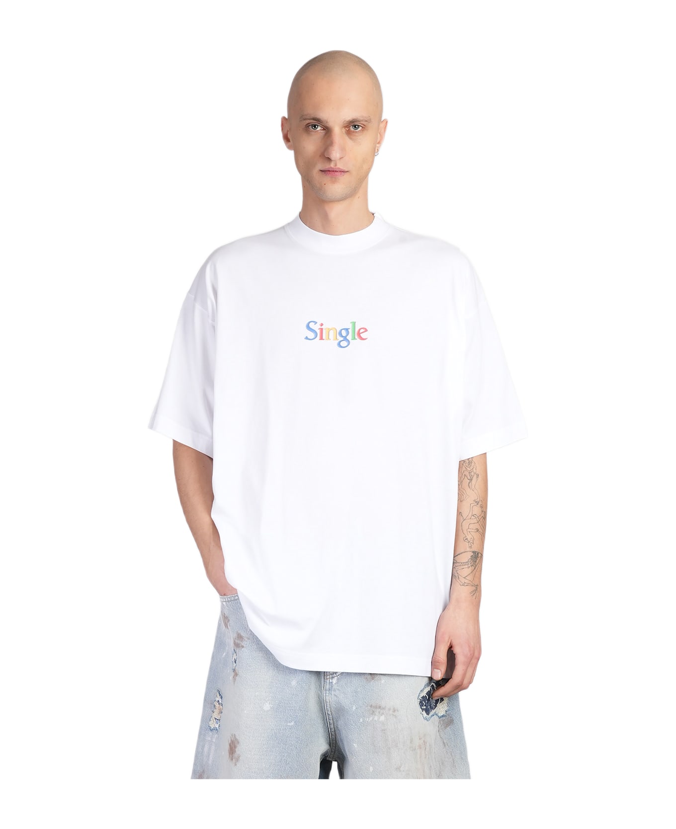 VETEMENTS T-shirt In White Cotton - white