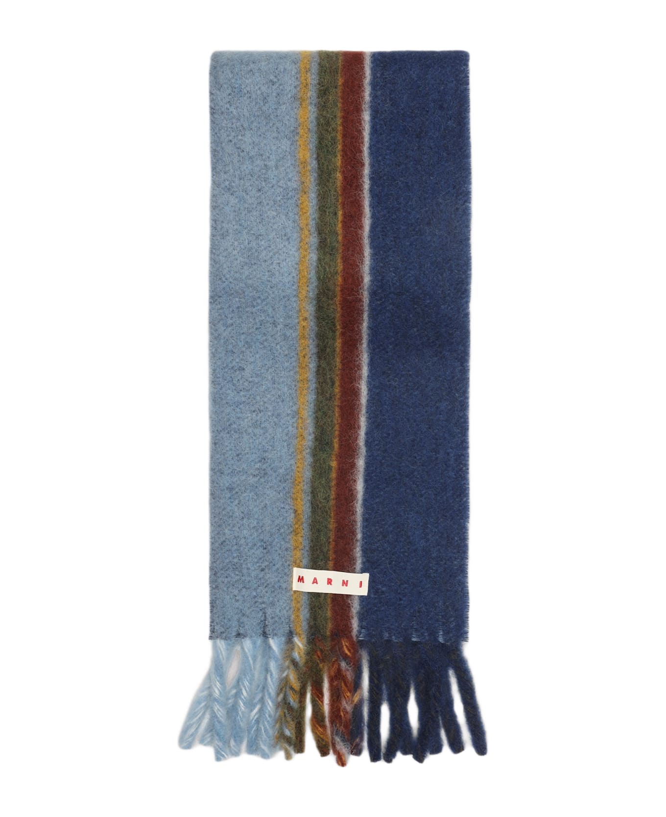 Marni Wool Scarf - Iris Blue