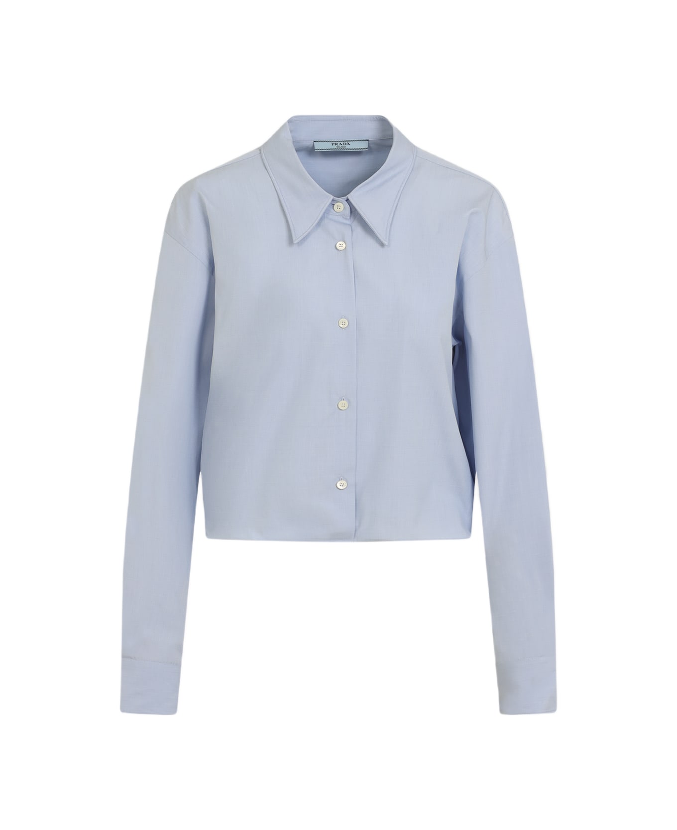 Prada Light Blue Poplin Shirt - CIELO