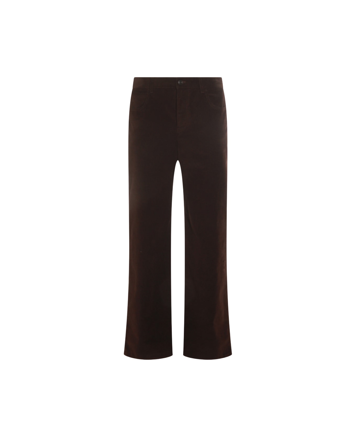The Row Brown Cotton Pants - Brown