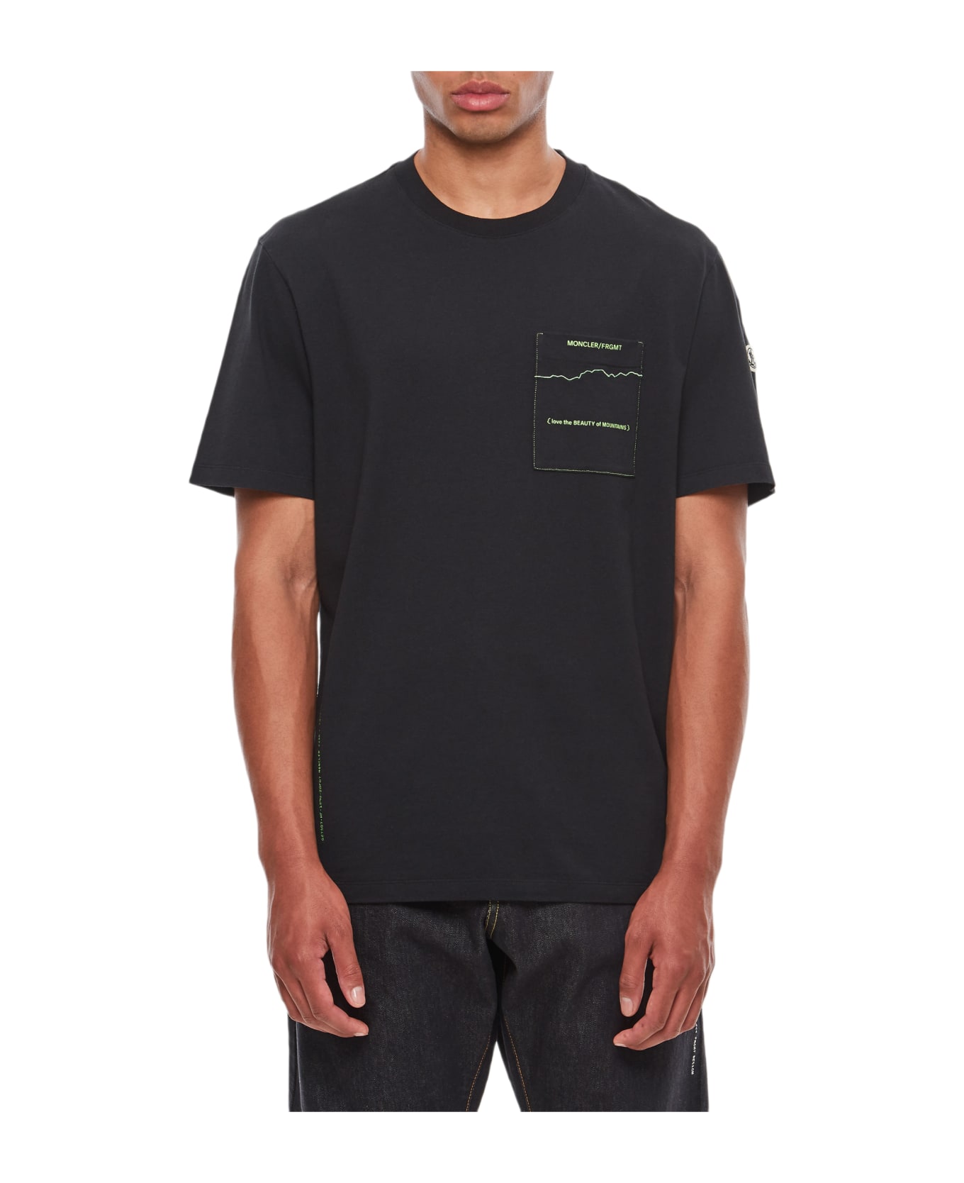Moncler Genius Printed T-shirt Moncler X Frgmt - Black