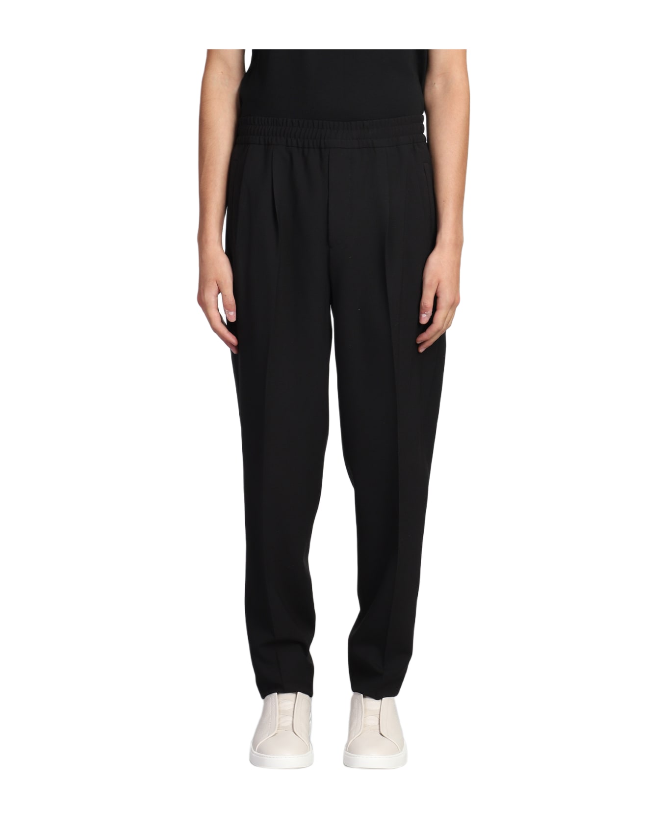 Zegna Pants In Black Polyester