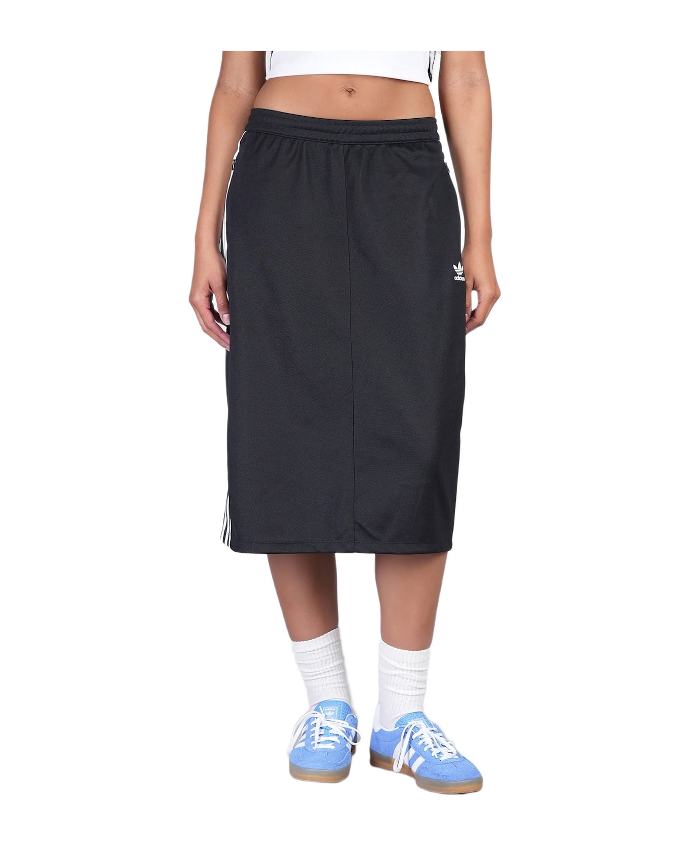 Adidas Classic Skirt Skirt In Black Cotton - black