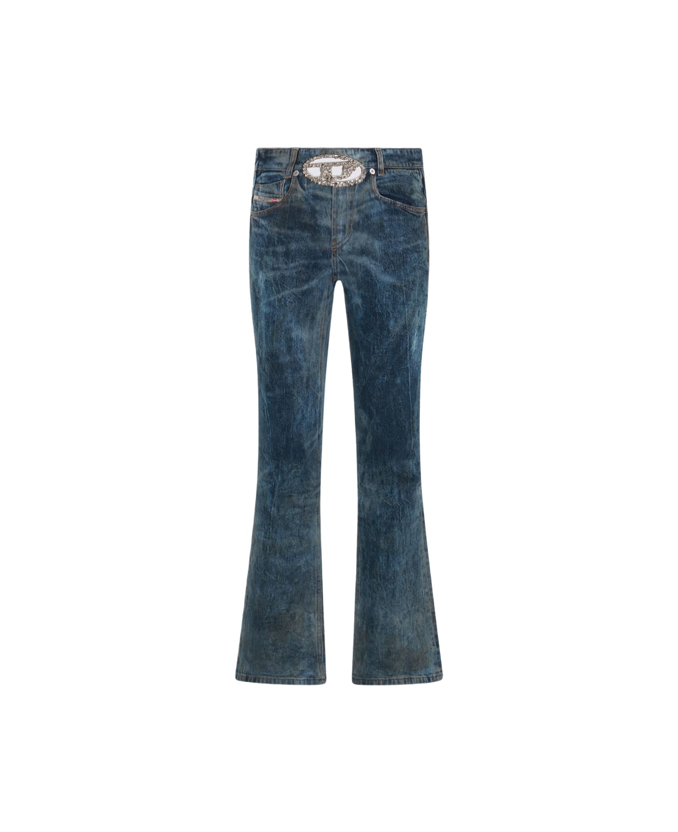Diesel Blue Cotton Denim Jeans - Blue デニム