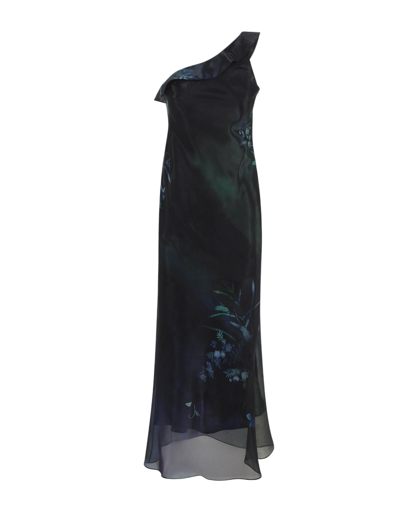 Giorgio Armani One-shoulder Long Dress - Black Beauty