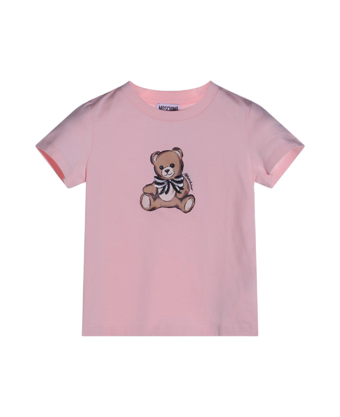 Moschino Pink Cotton T-shirt - SUGAR ROSE