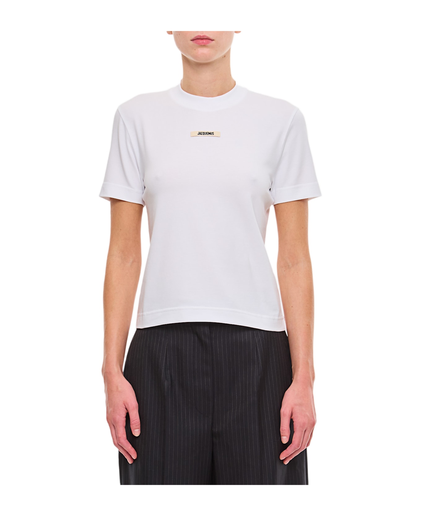 Jacquemus Le Tshirt Gros Grain - White