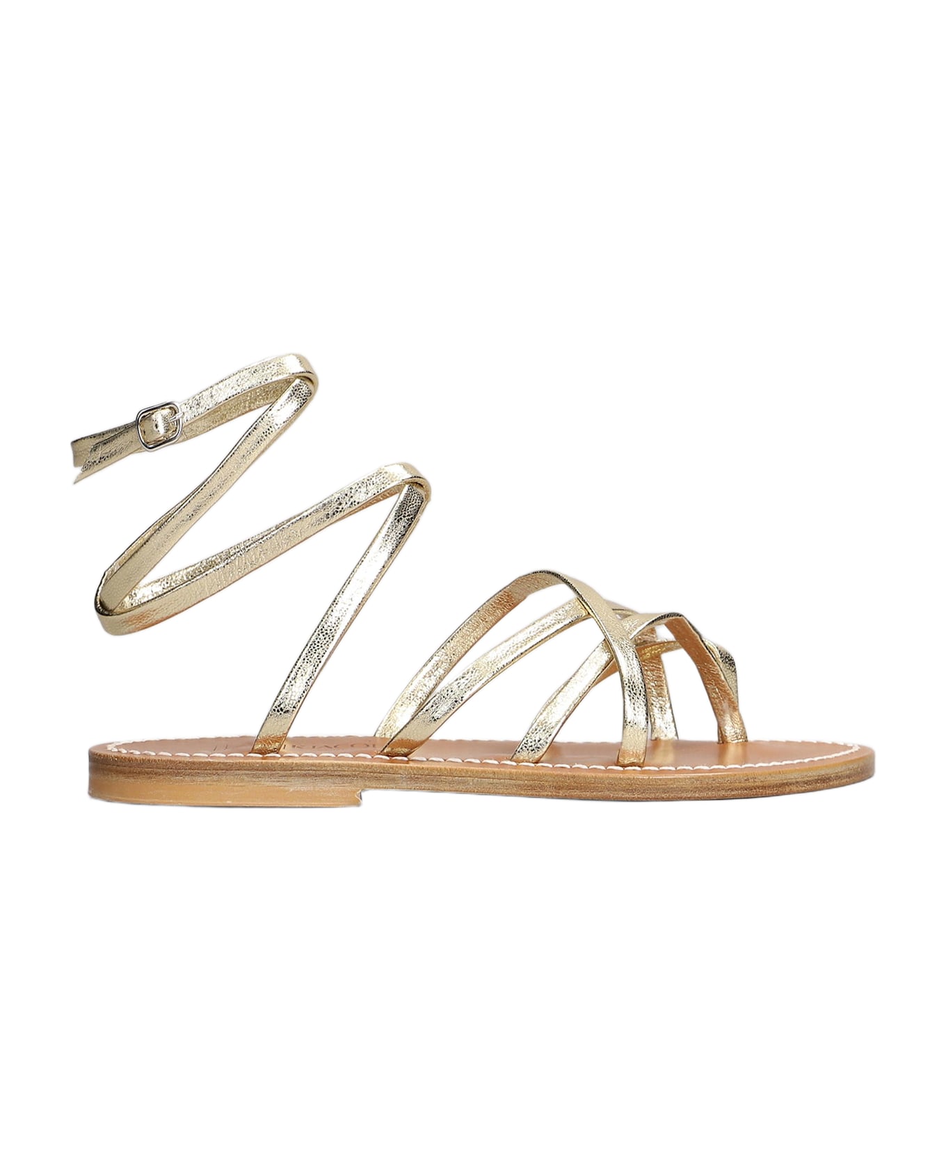 K.Jacques Zenobie F Flats In Gold Leather - gold
