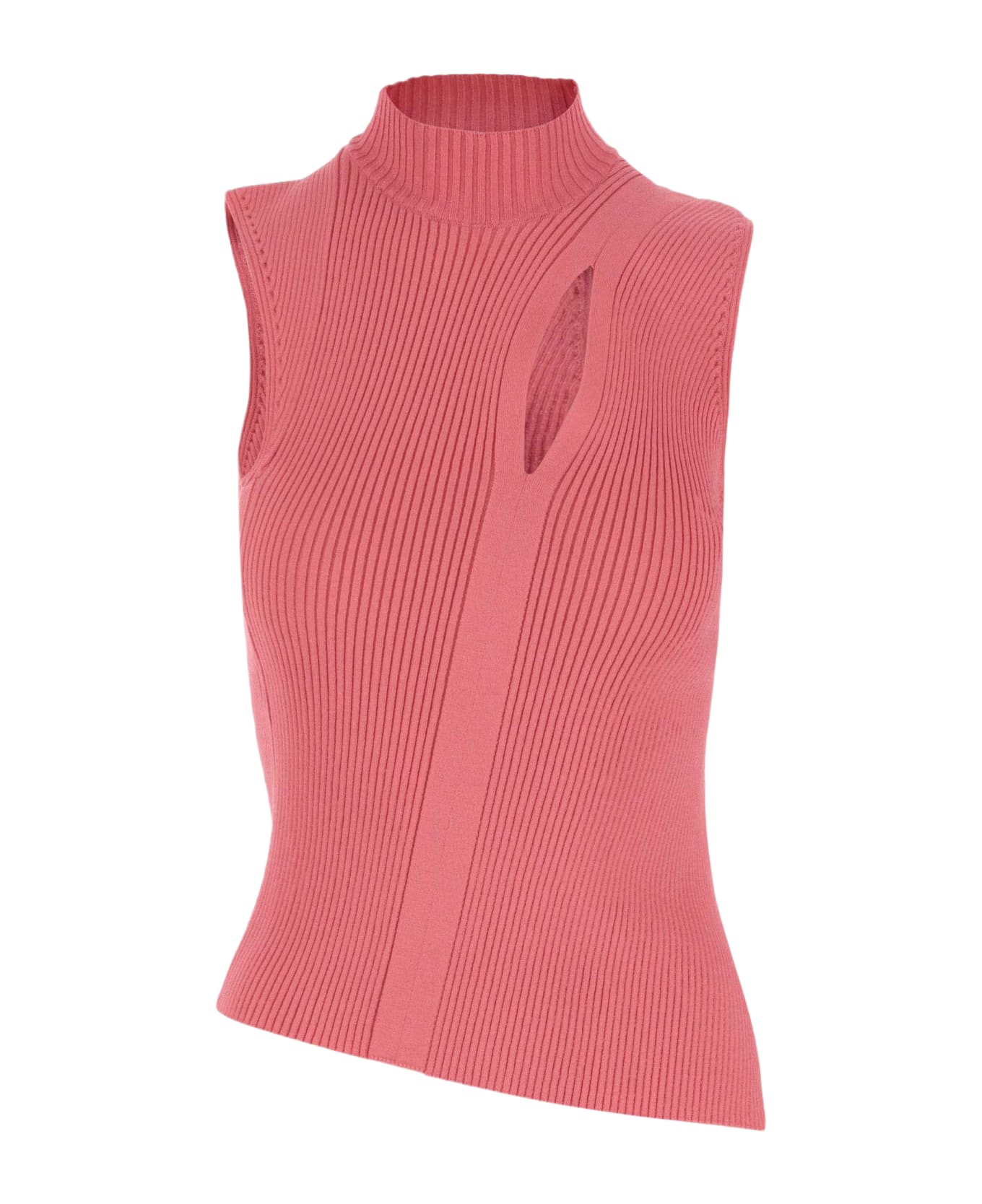 Versace Stretch Viscose Jersey Top - Pink