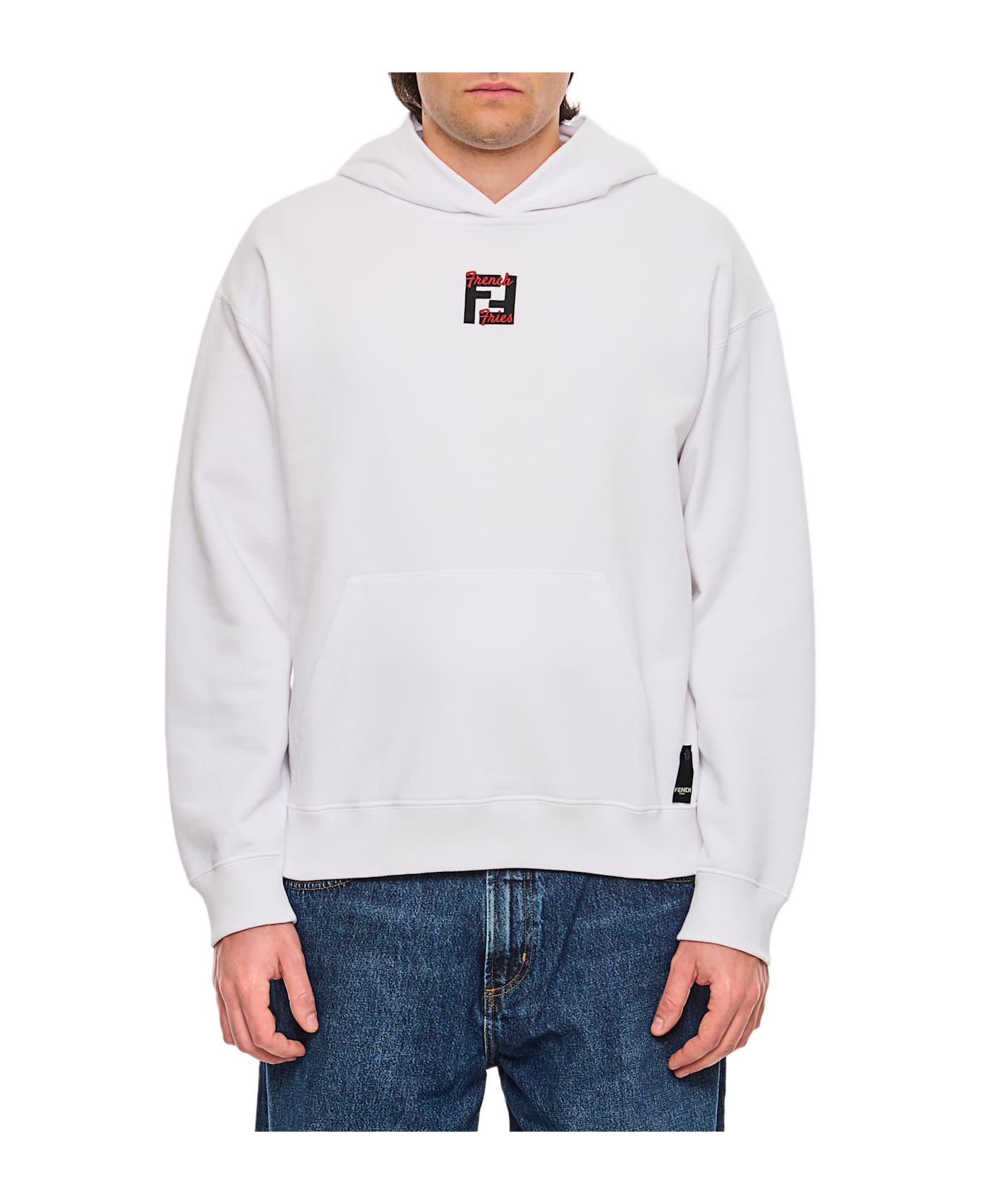 Fendi Hoodie Ff - Bianco