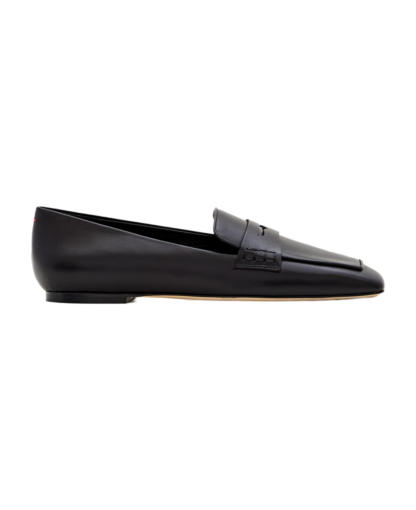 aeyde Tom Leather Loafers - Black