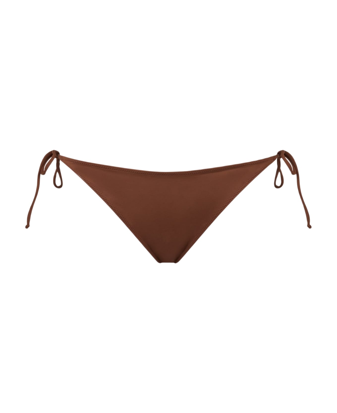 MC2 Saint Barth Woman Classic Swim Briefs Virgo With Rhinestones - BROWN