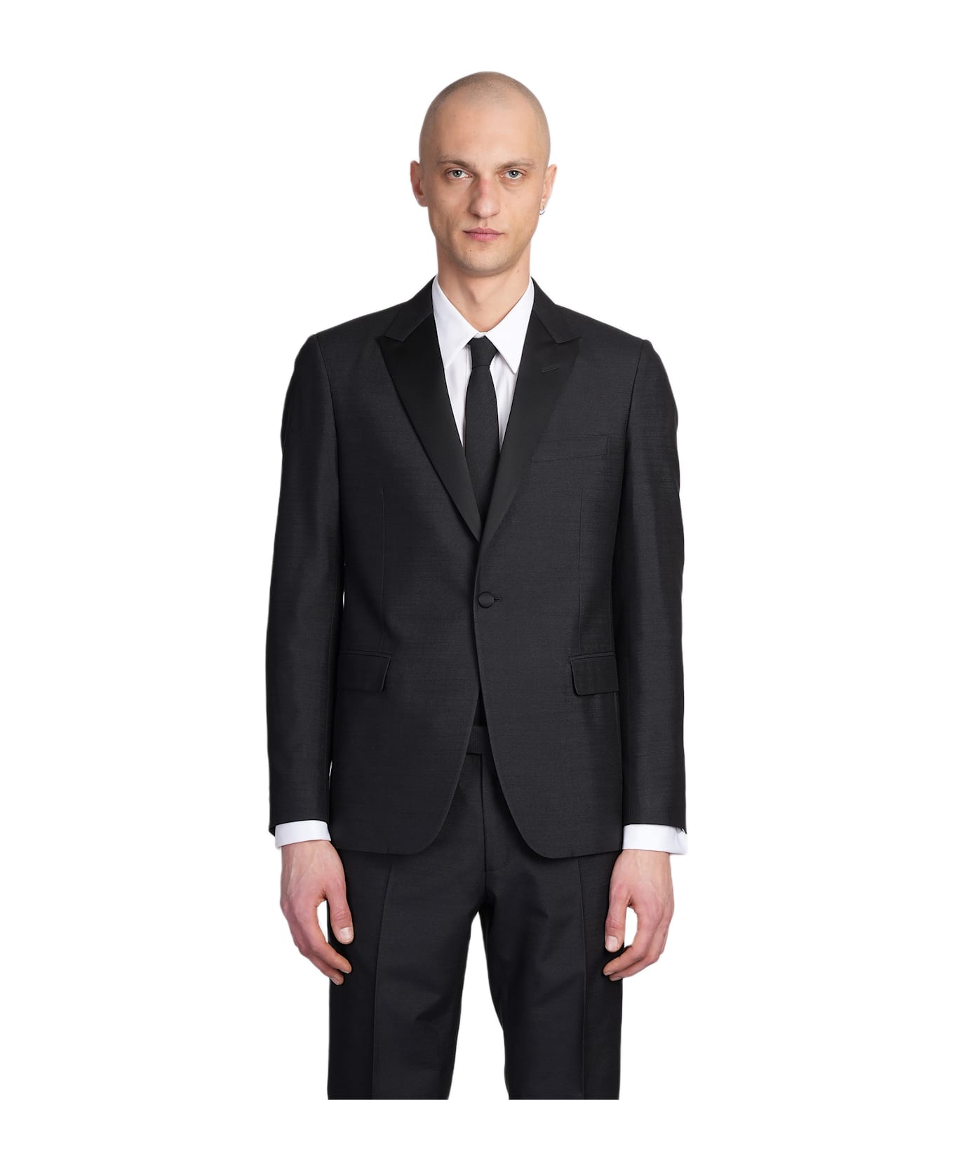 Lardini In Black Silk - black