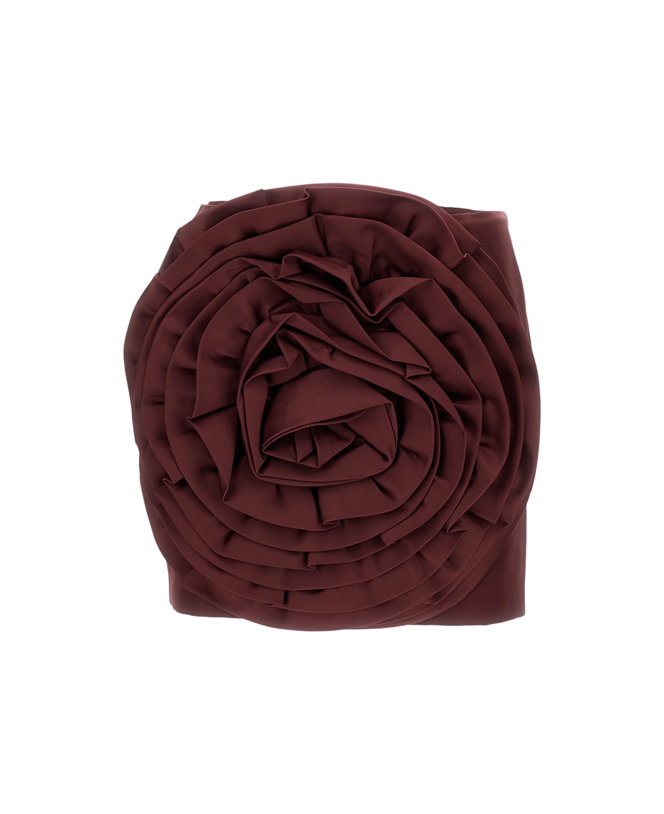 Rotate by Birger Christensen Satin Mini Skirt - Red