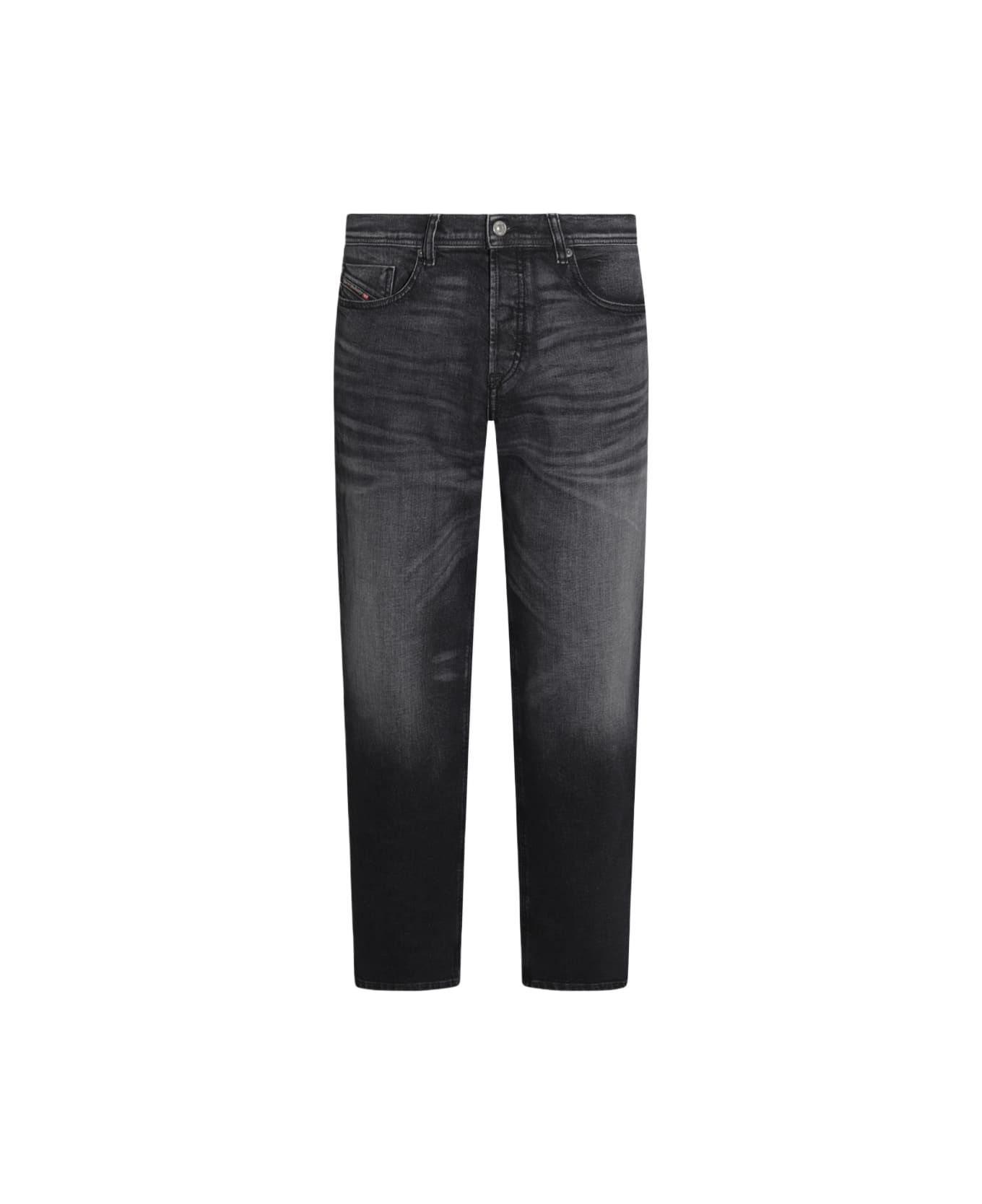Diesel Grey Cotton Denim Jeans - Black