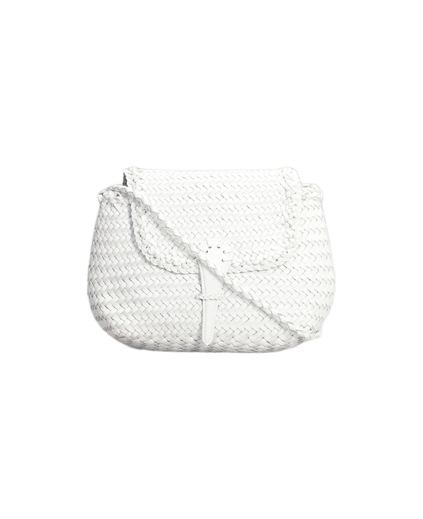 Dragon Diffusion Miny City Shoulder Bag In White Leather - white