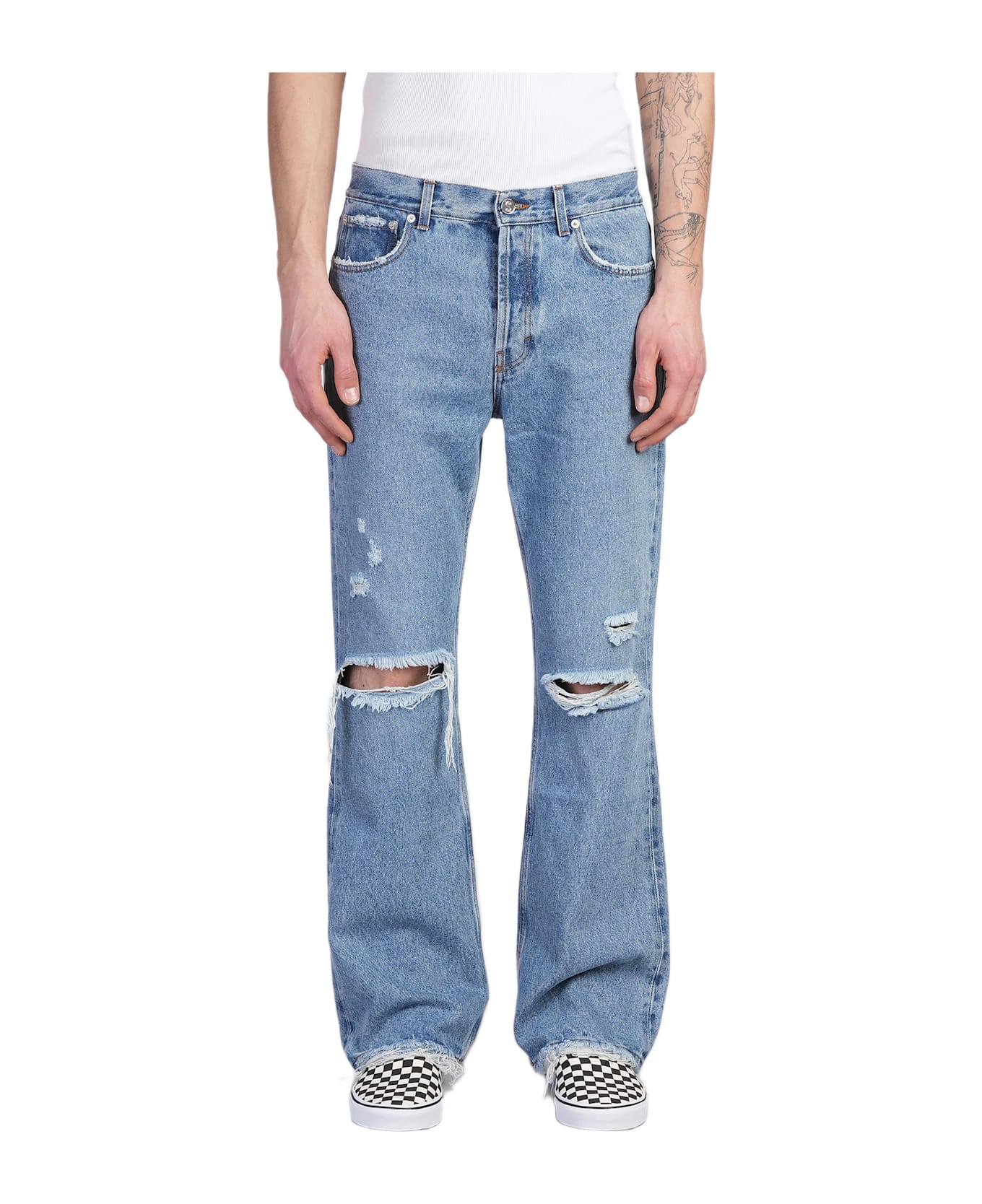 Séfr Rider Jeans In Blue Denim - blue