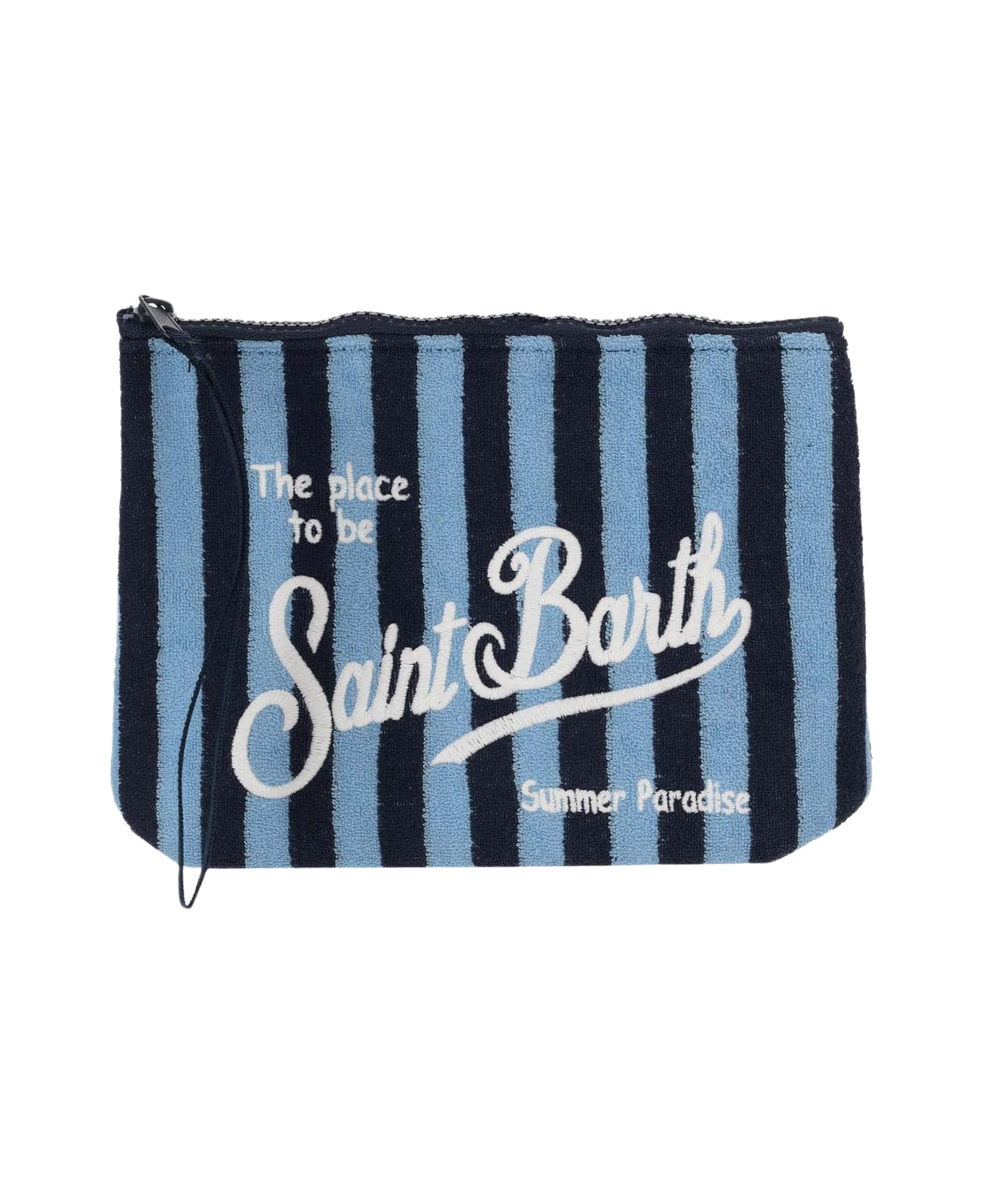 MC2 Saint Barth Fabric Clutch Bag With Striped Pattern - Red
