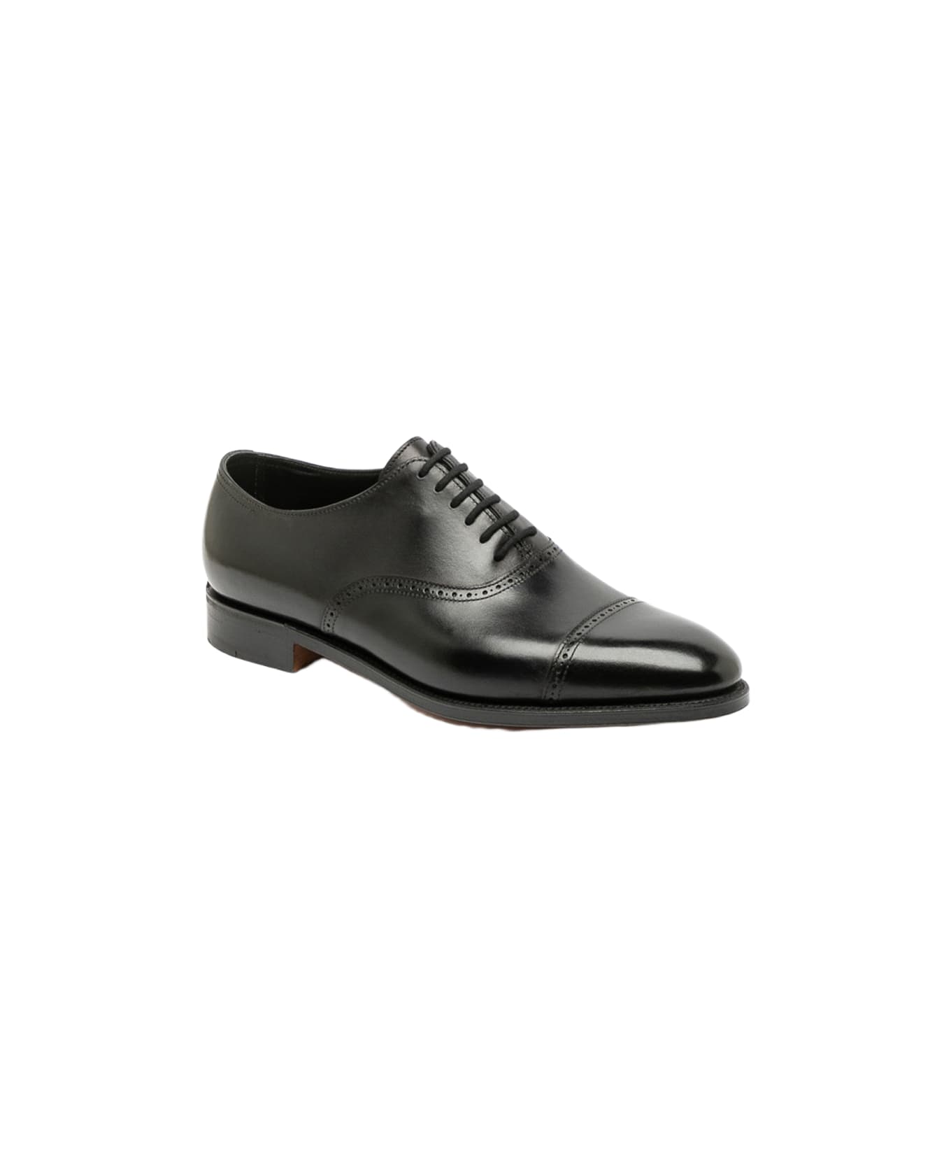 John Lobb Trent Black Calf Oxford Shoe