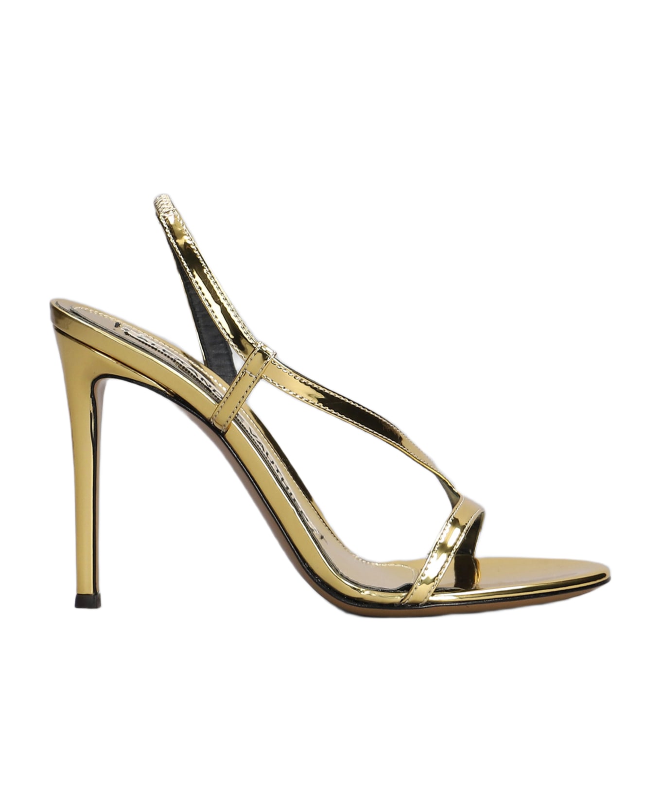 Alexandre Vauthier Sandals In Gold Leather - gold
