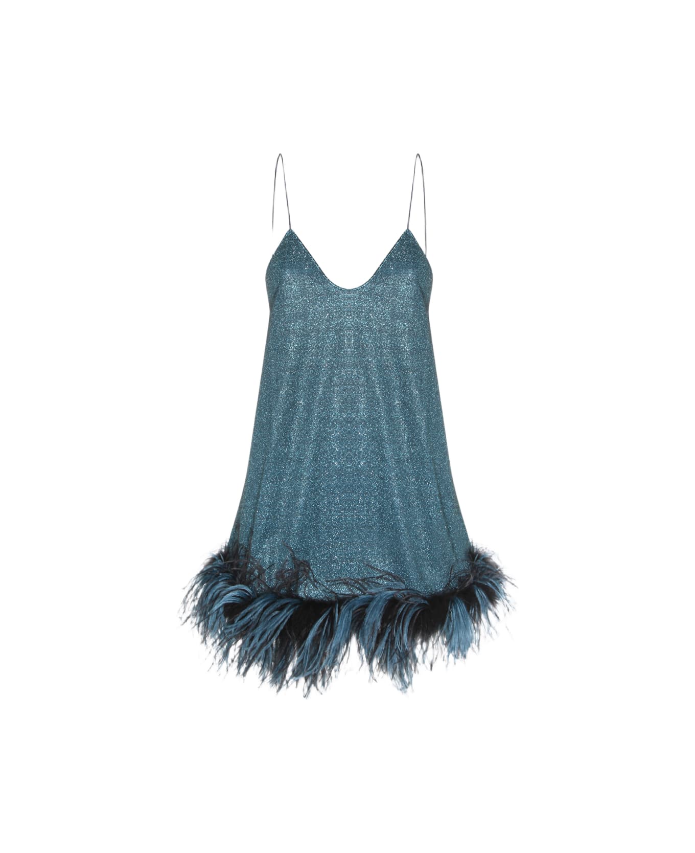 Oseree Turquoise Dress - PEACOCK