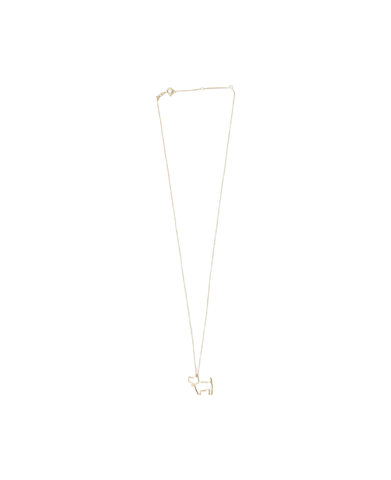 Aliita Gold-tone Brass Perrito Necklace - Golden