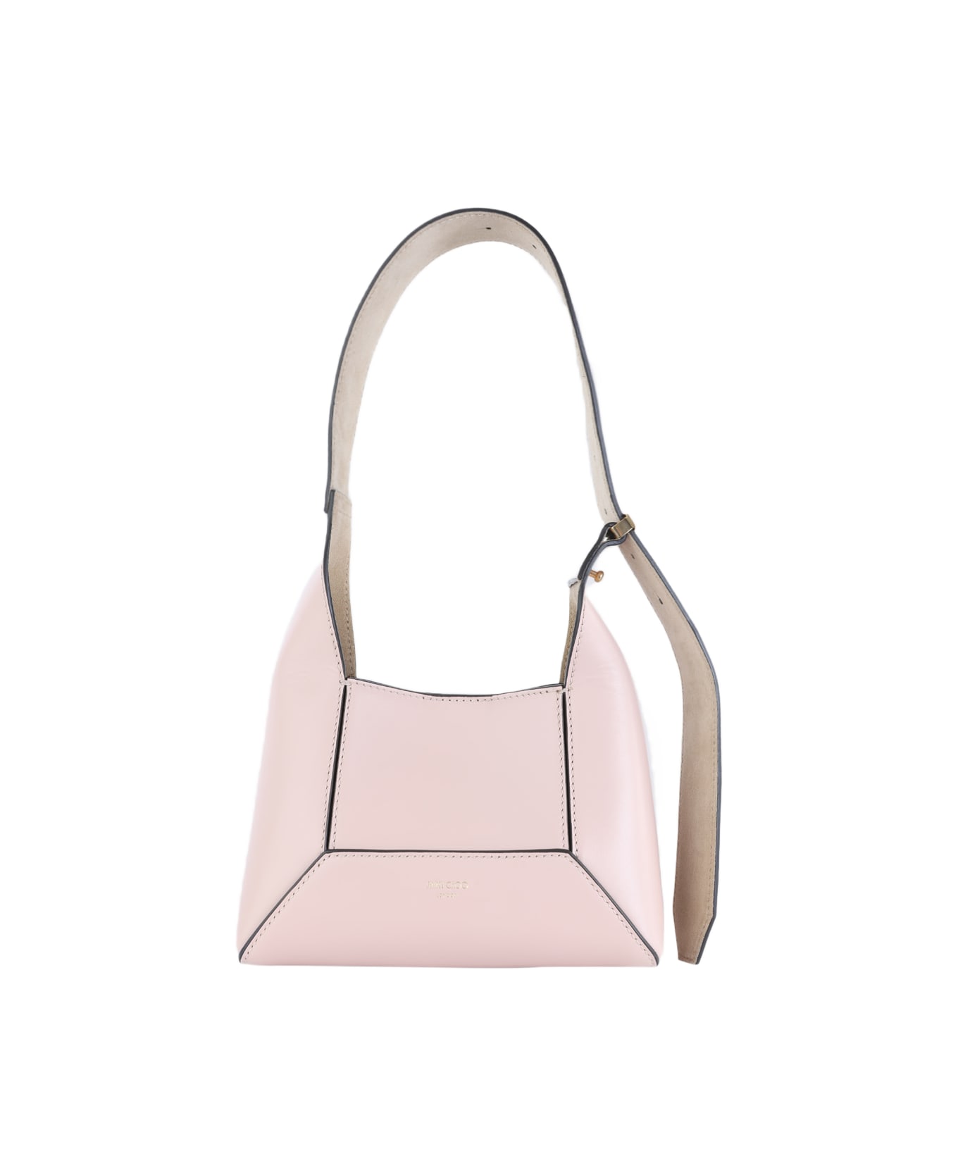 Jimmy Choo Beige Leather Shoulder Bag - MACARON/GOLD