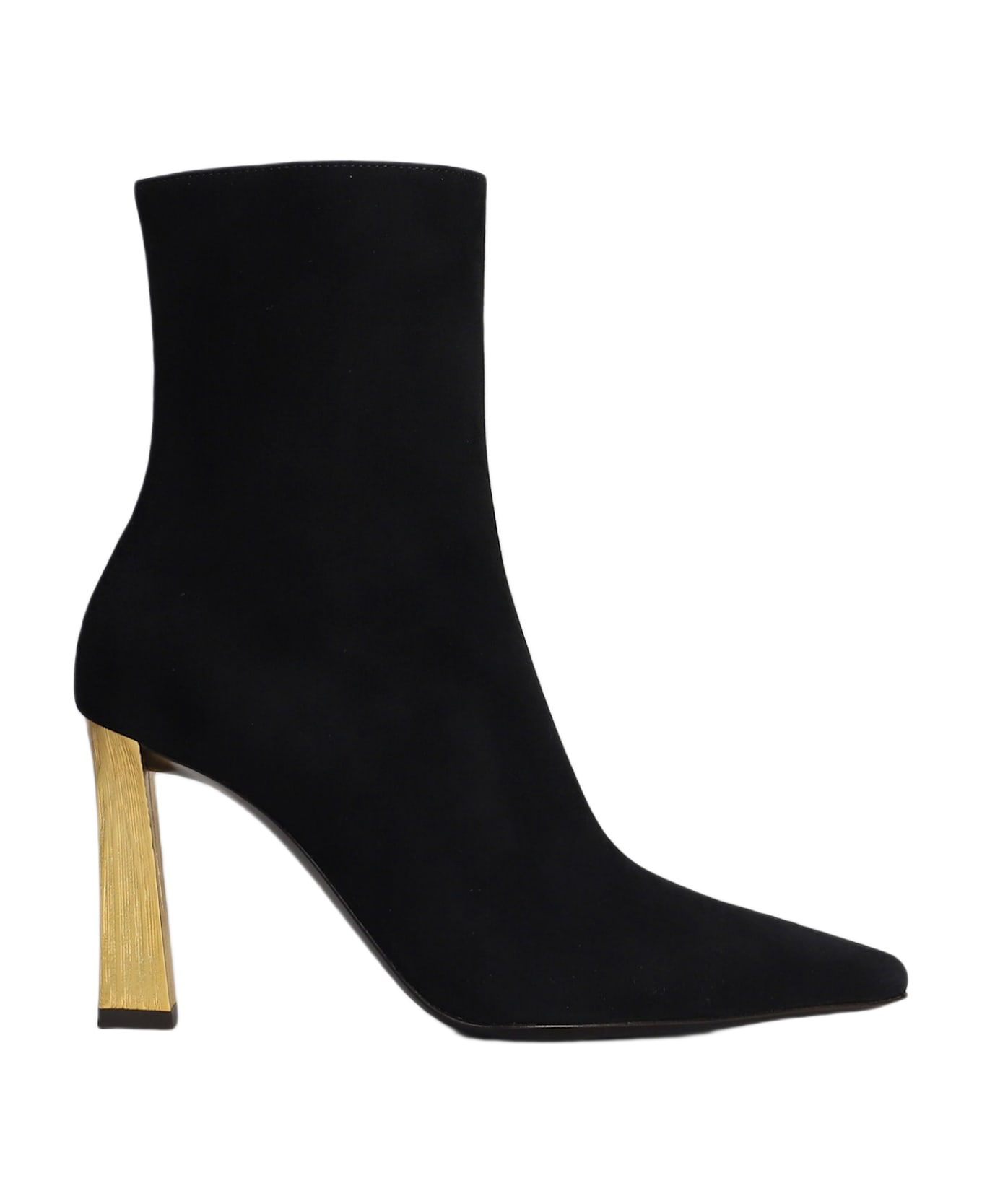 Giuseppe Zanotti Brenda 90 Tr High Heels Ankle Boots In Black Leather - black