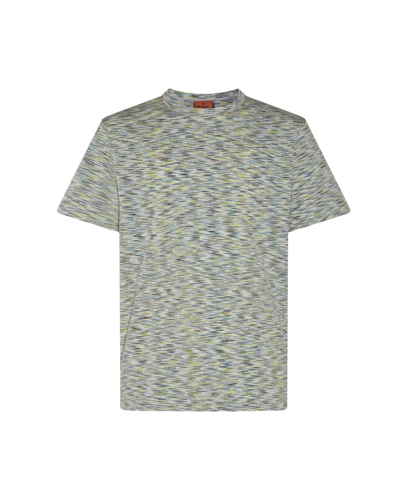 Missoni Multicolor Cotton T-shirt - LIME GREEN SPACE DYED