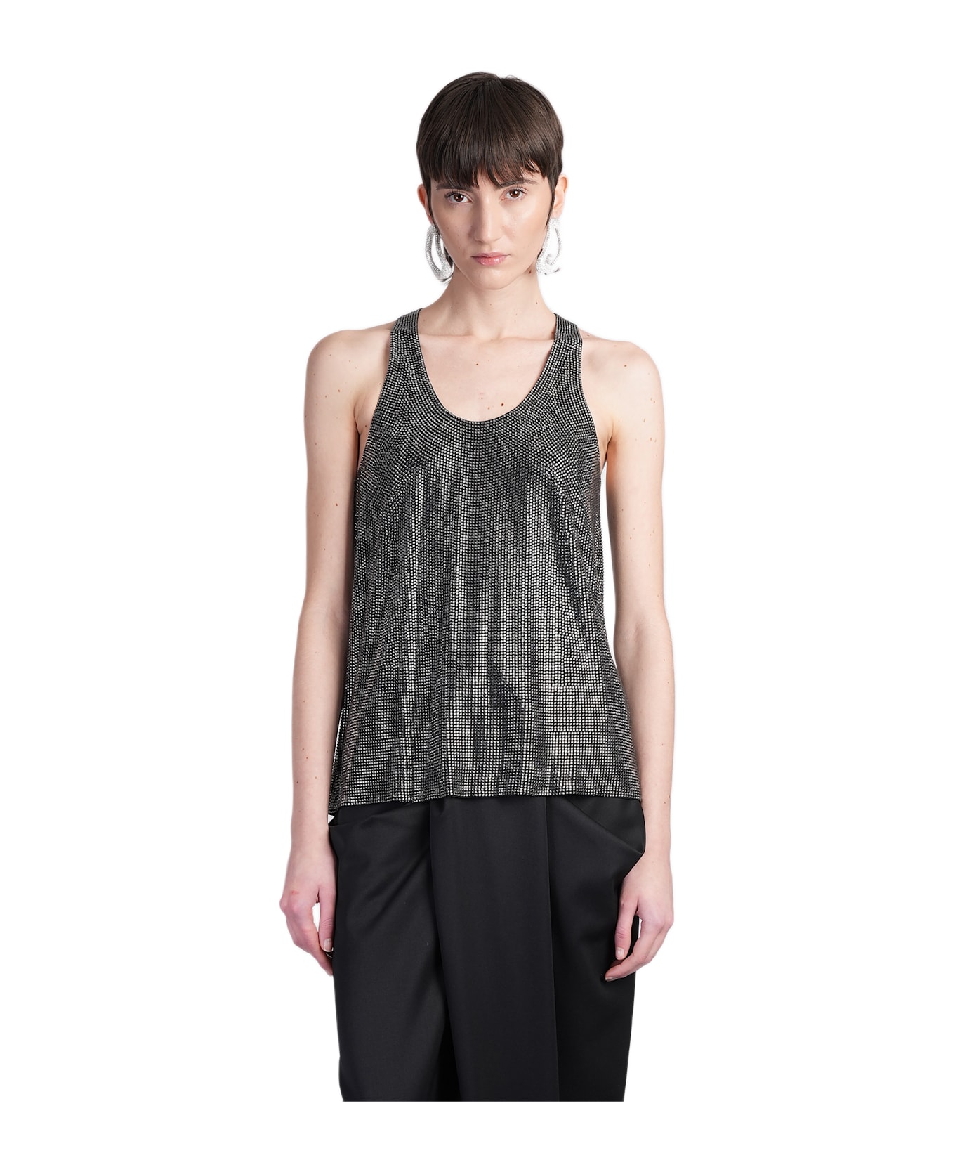 Giuseppe di Morabito Tank Top In Black Viscose - black