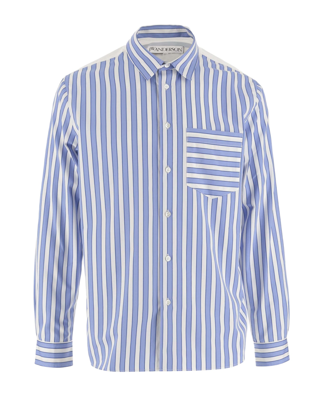 J.W. Anderson Striped Cotton Shirt - Blue