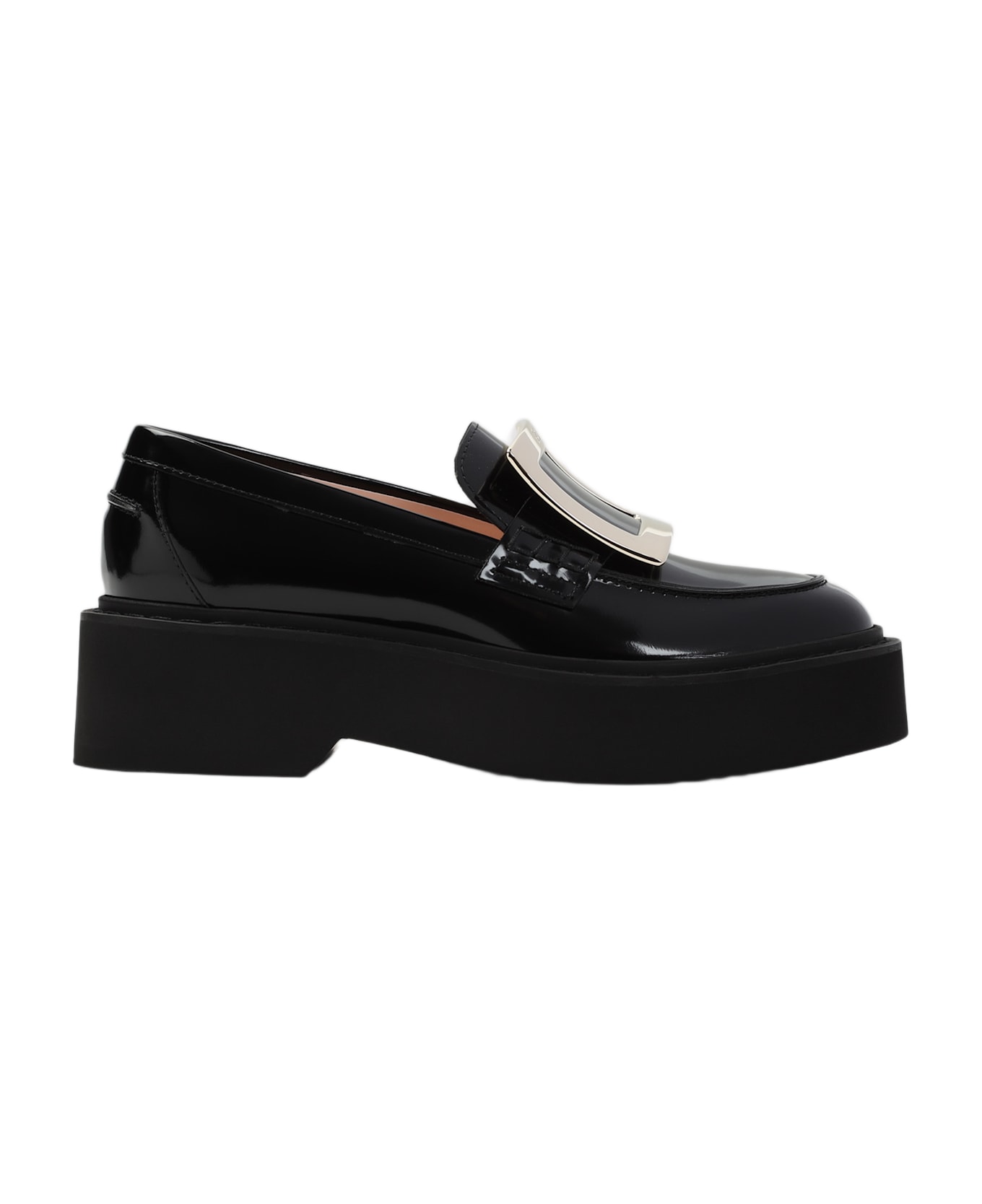 Roger Vivier Viv Rangers High Metal Loafer - NERO