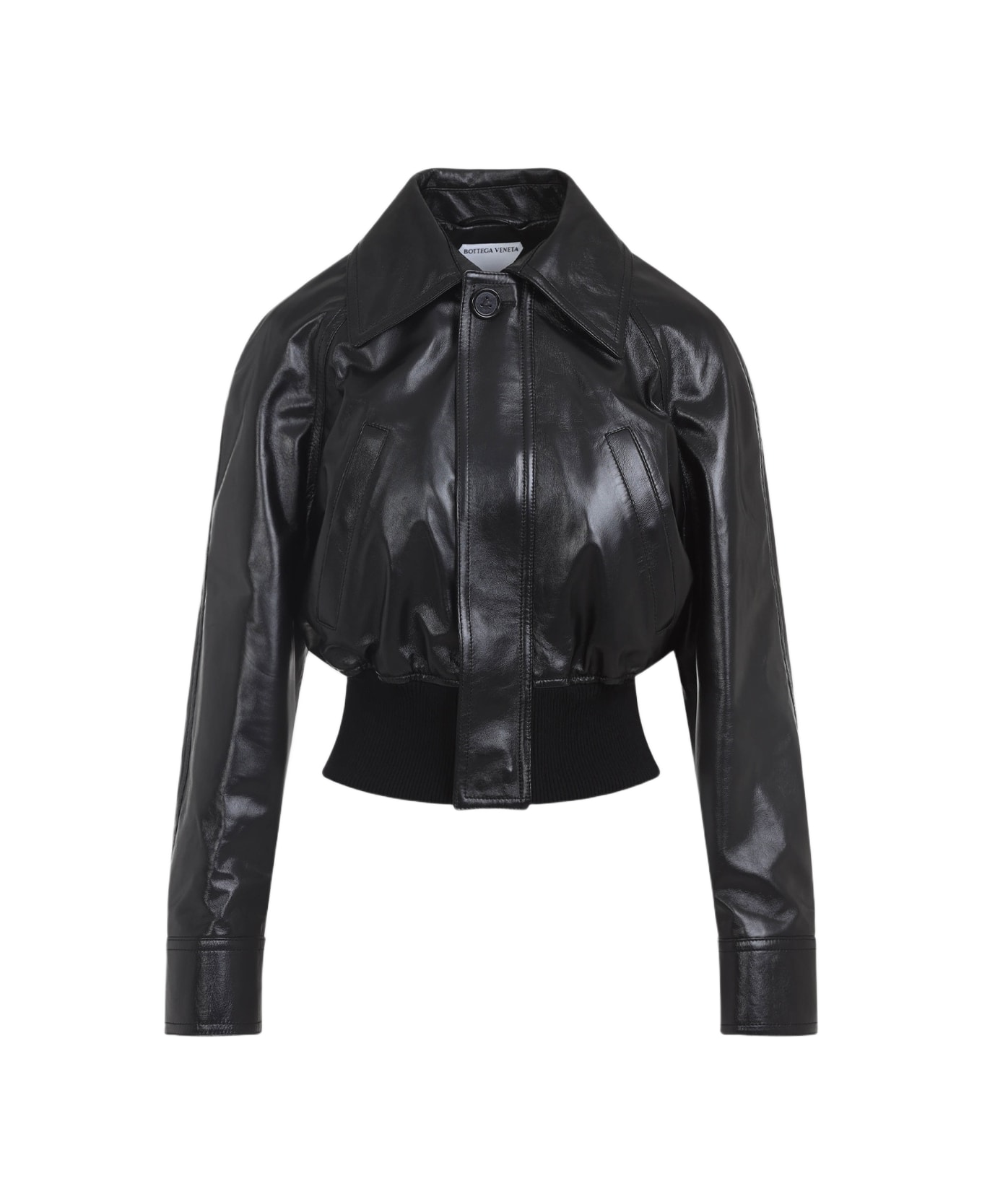 Bottega Veneta Short Bomber Jacket - Black