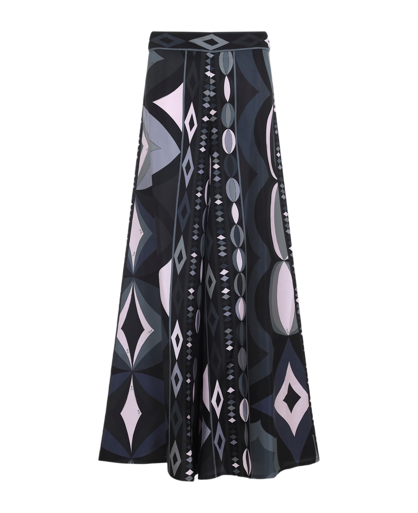 Pucci Silk Pants - Black Pink