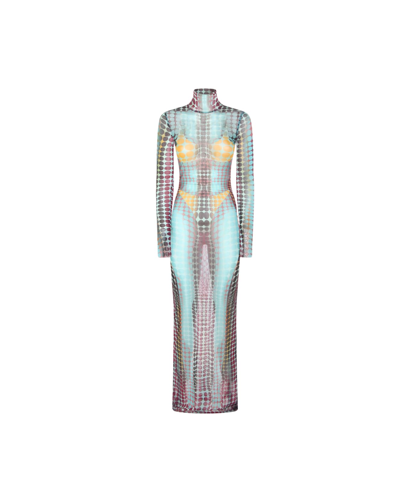 Jean Paul Gaultier Colorful Dress - BLUE/PURPLE/YELLOW