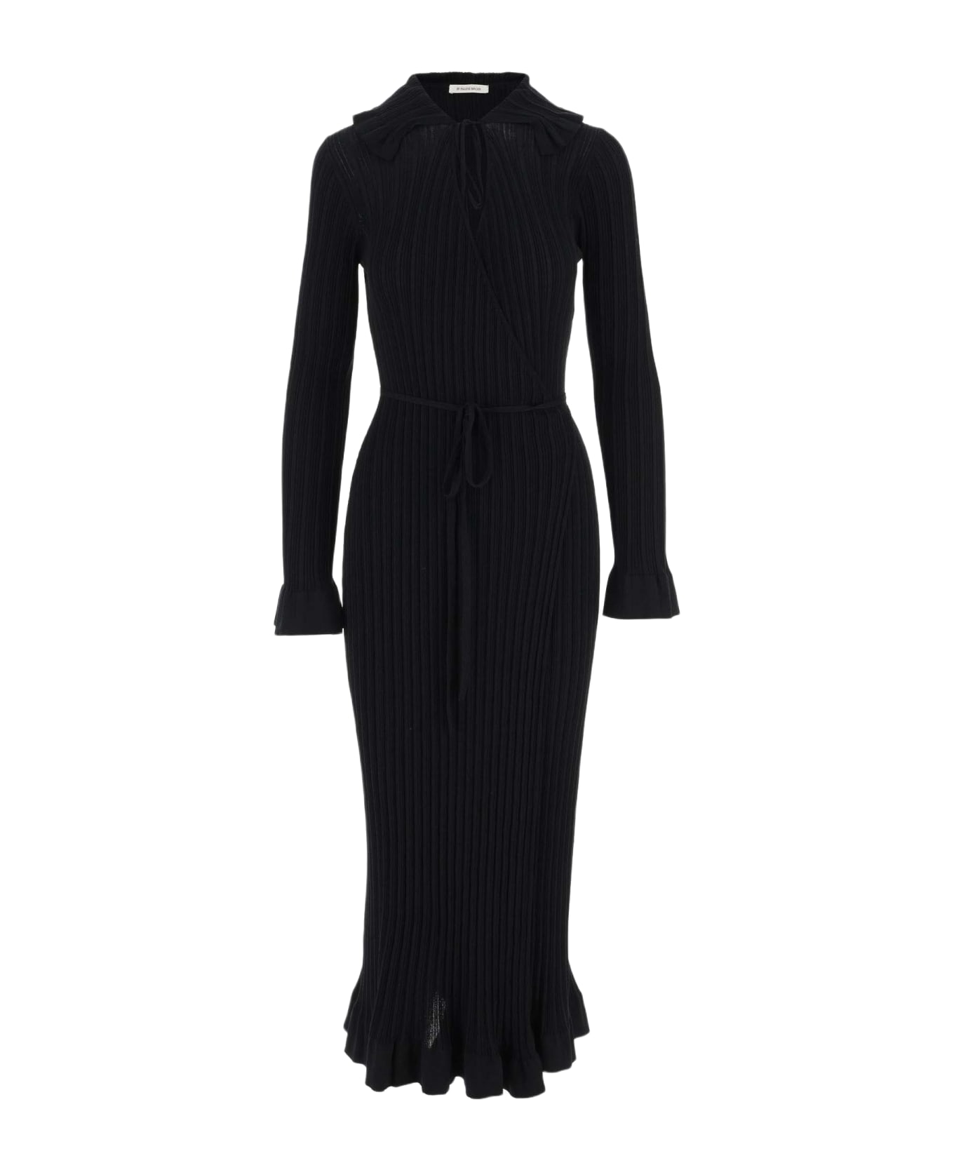 By Malene Birger Cotton Blend Long Dress - Black ワンピース＆ドレス