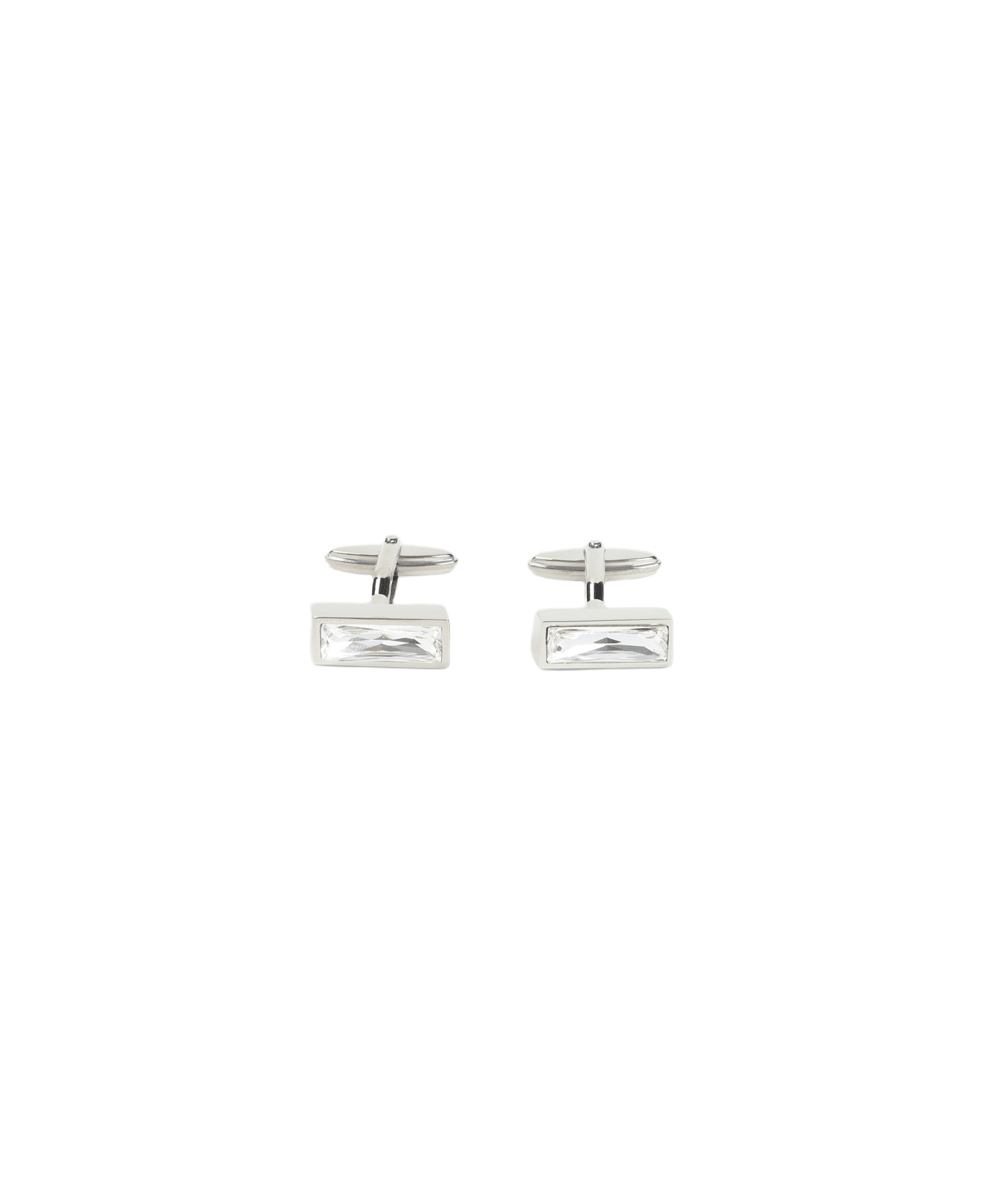 Lanvin Cubic Strass Cufflinks - Silver