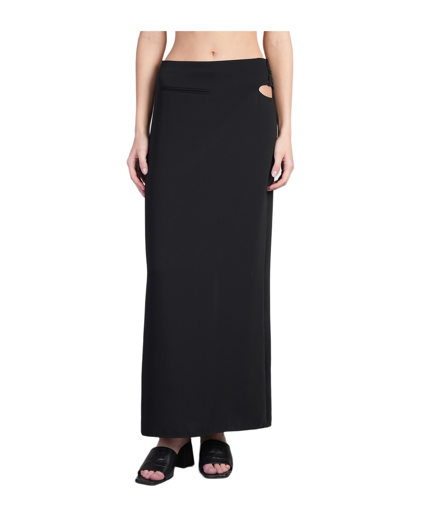 Courrèges Skirt In Black Polyester - black