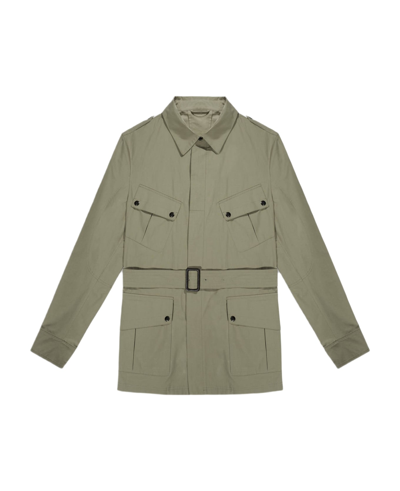 Larusmiani Merzouga Safari Jacket Blazer - Sage Green