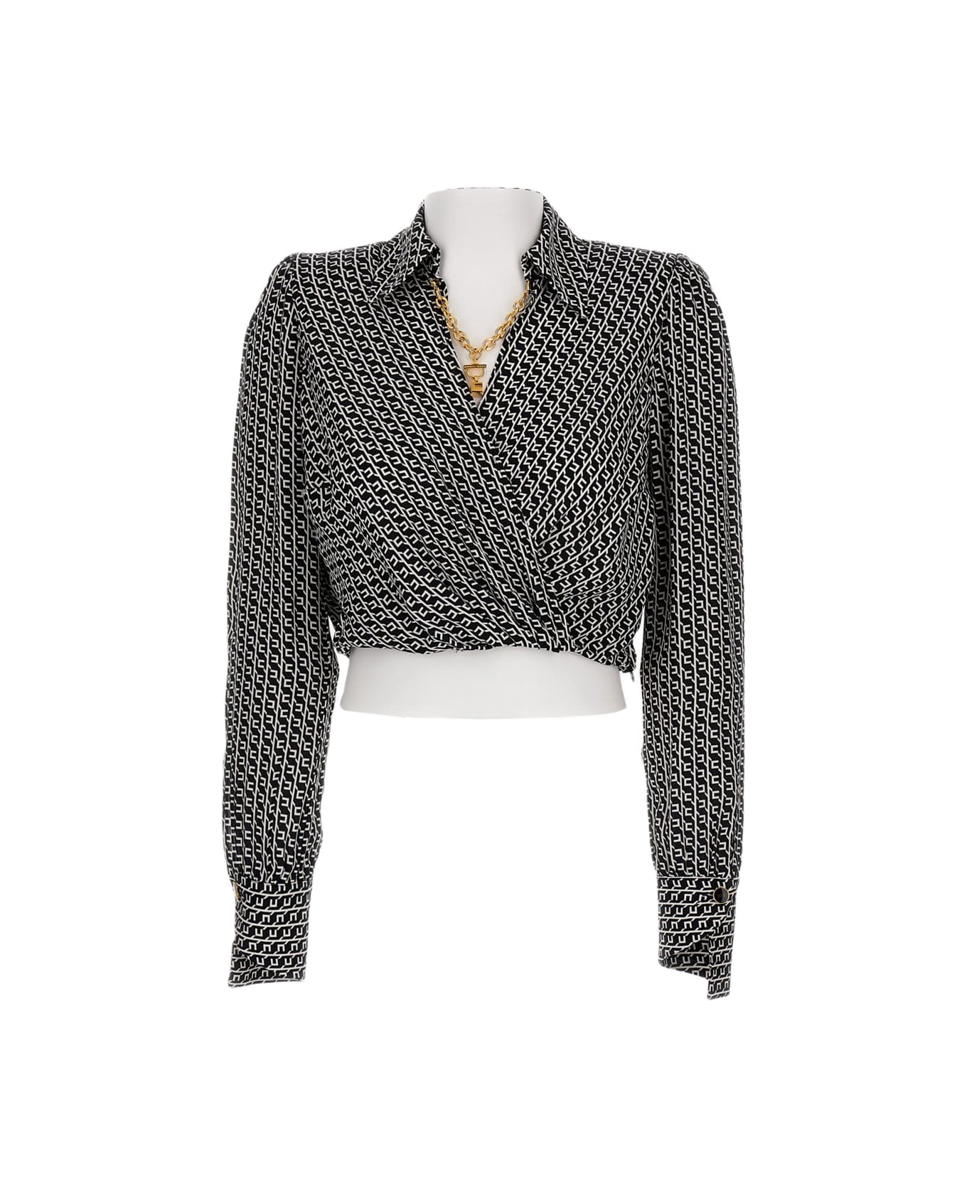 Elisabetta Franchi Logo Shirt - Black
