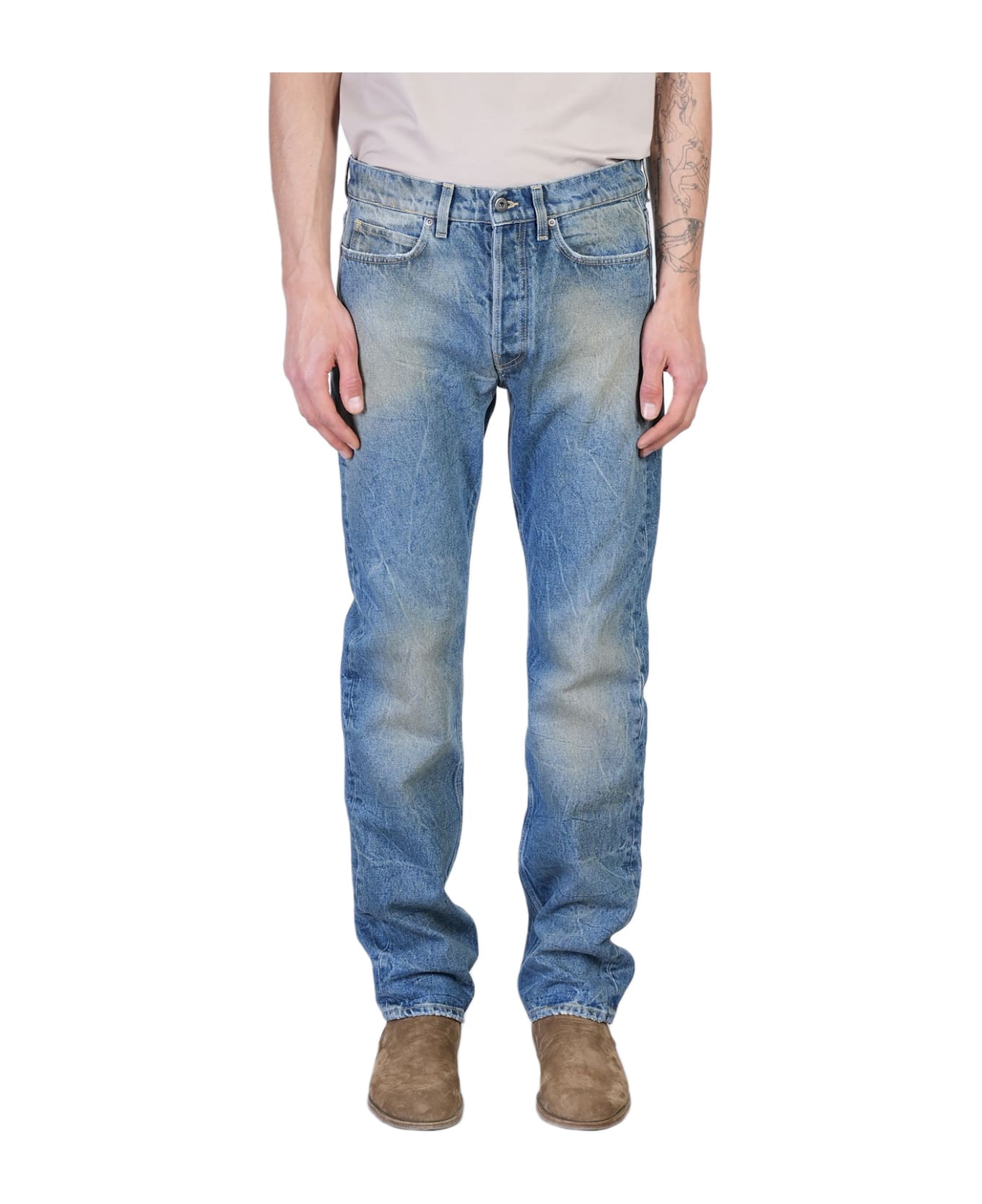 Salvatore Santoro Jeans In Blue Denim - blue