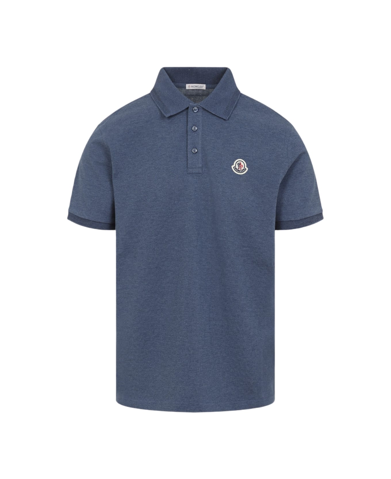 Moncler Ss Polo - Navy