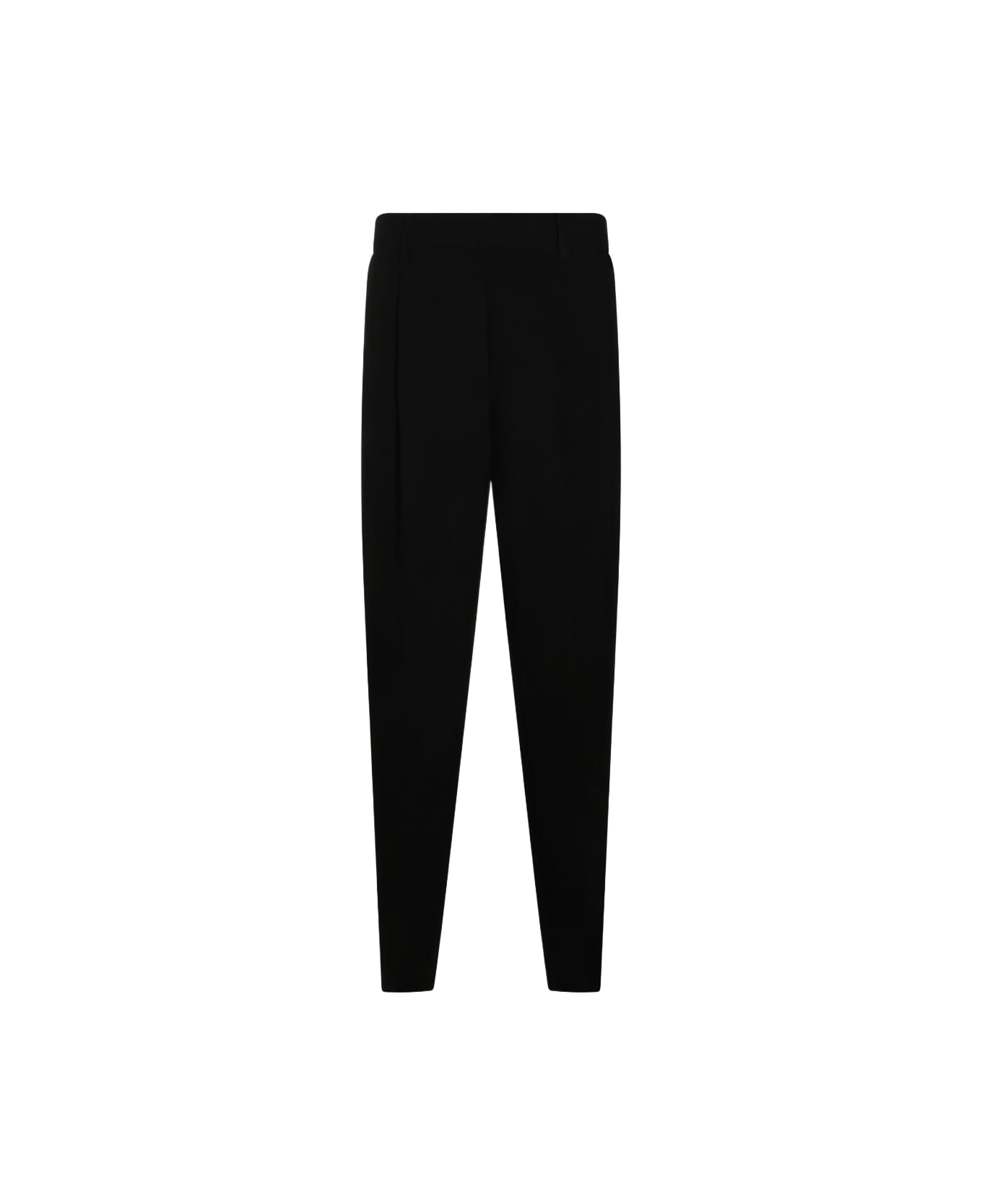 Totême Black Viscose Pants - Black