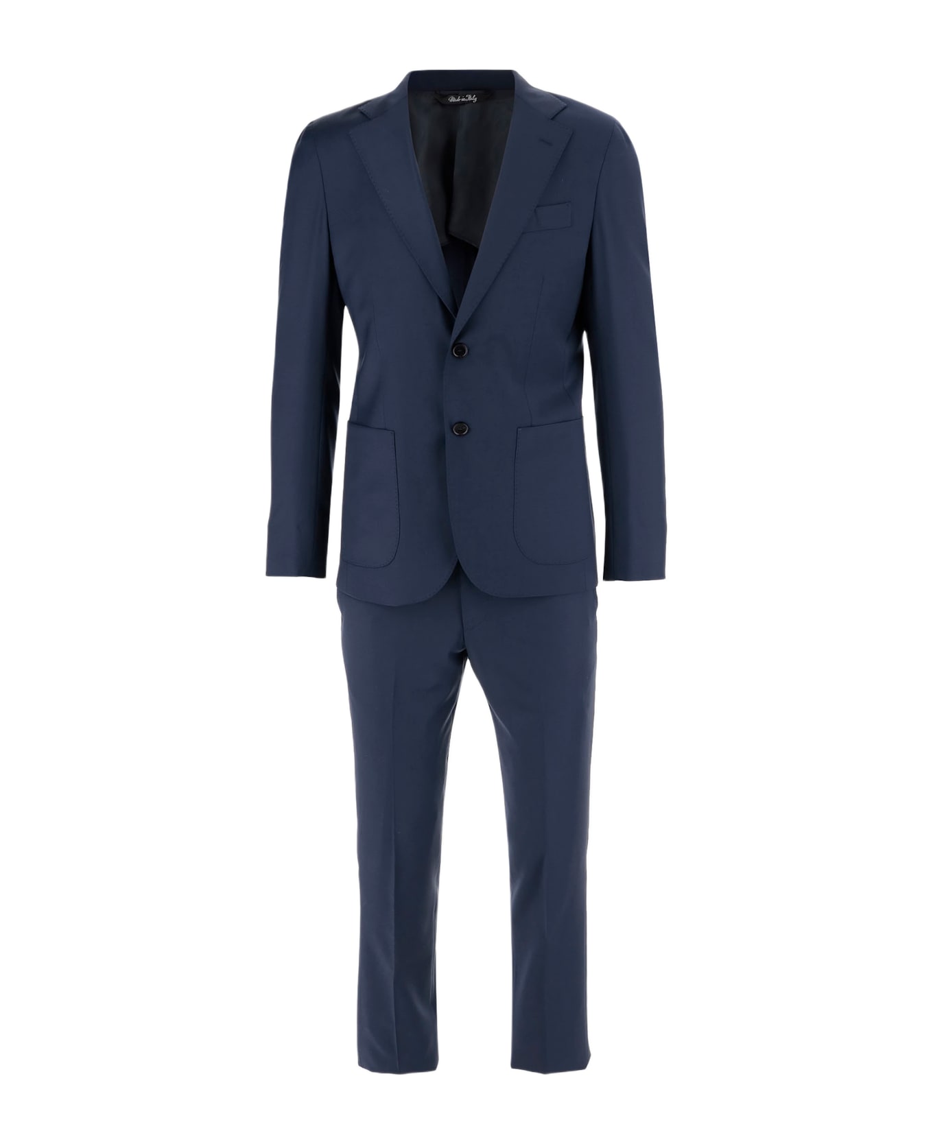 Brian Dales Stretch Wool Canvas Dress - Blue