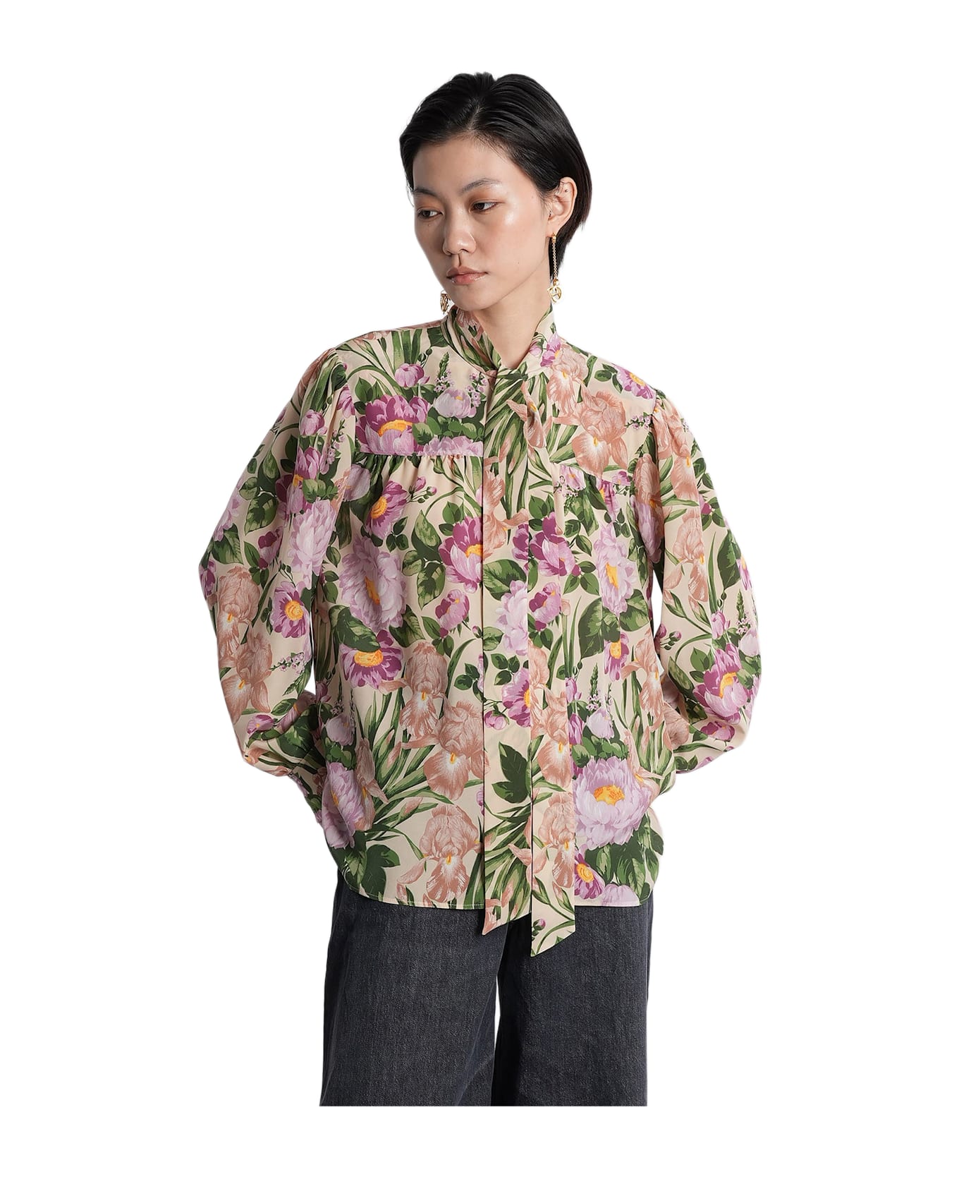 Chloé Shirt In Multicolor Silk - multicolor