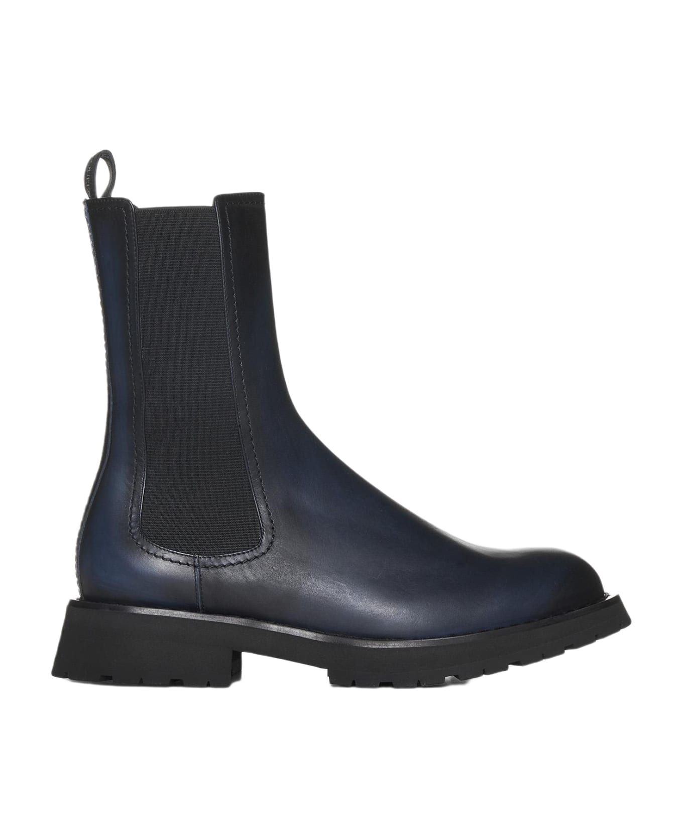 Alexander McQueen Leather Chelsea Boots - Grey