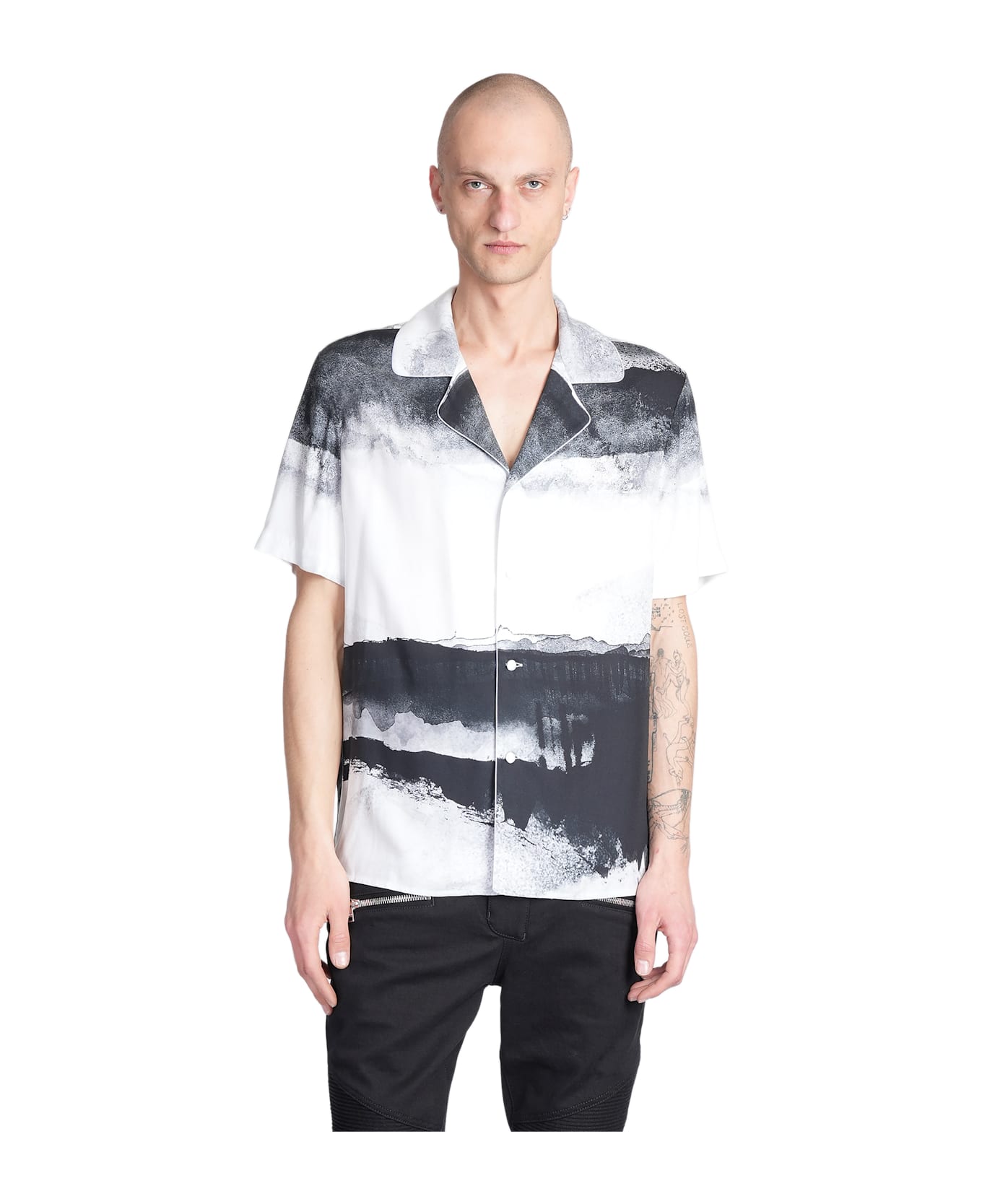 Balmain Shirt In White Viscose - white