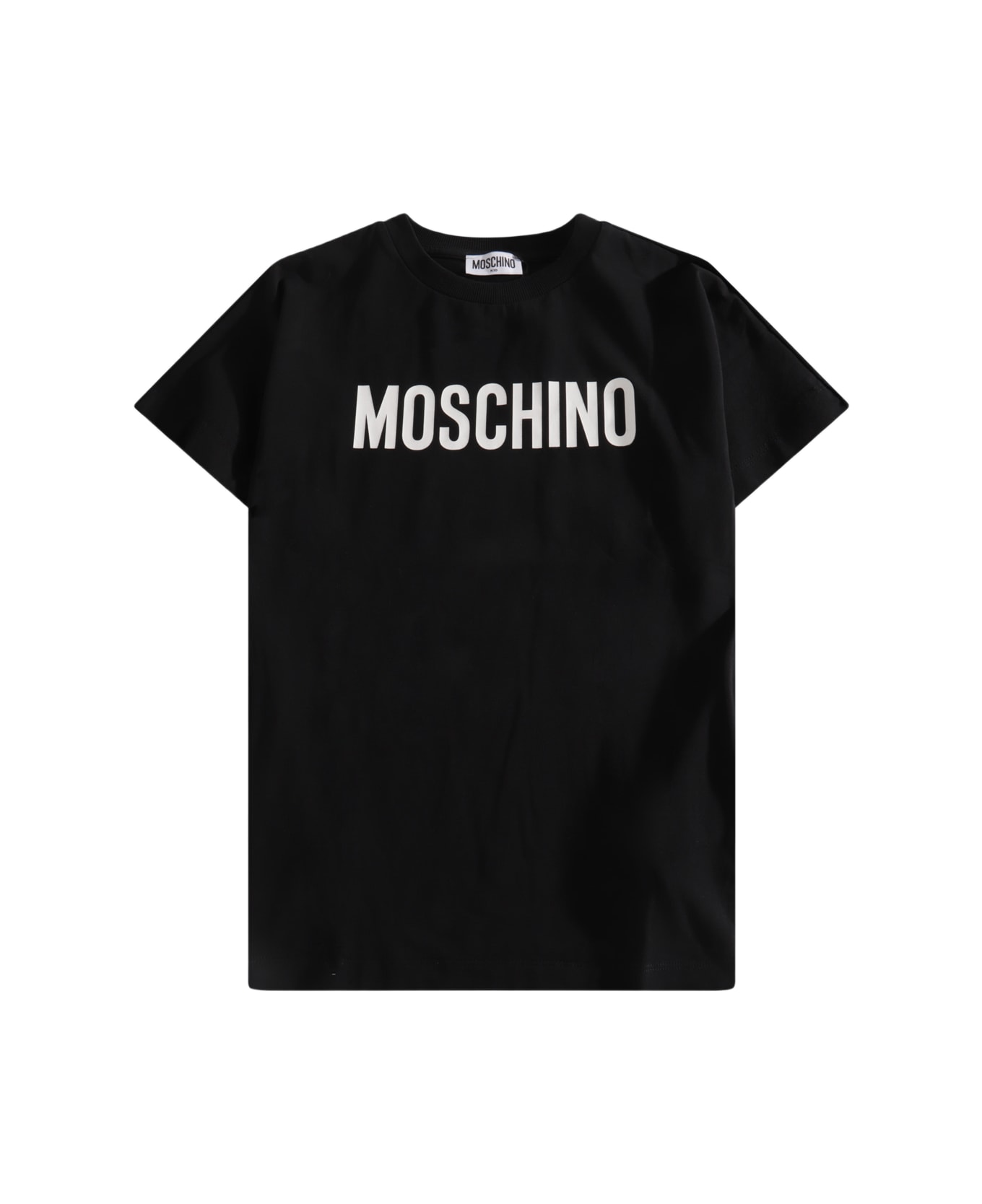 Moschino Black And White Cotton Blend Dress - NERO/BLACK